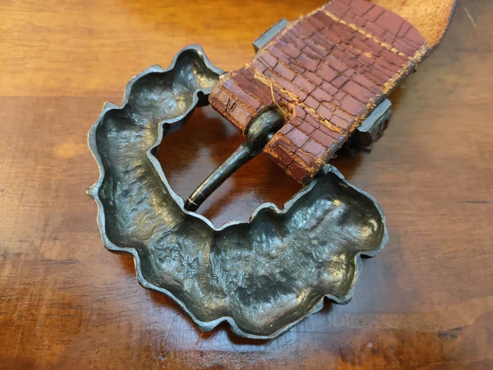 Leather Leather Belt Size ONE SIZE - 2 Thumbnail