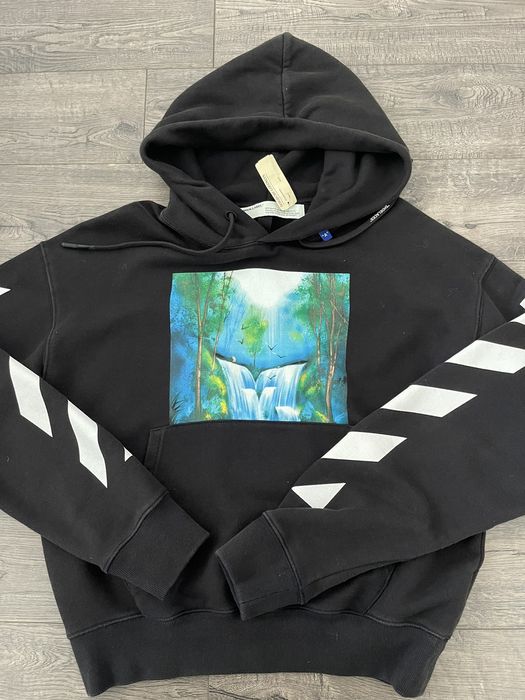 Waterfall off white hoodie sale