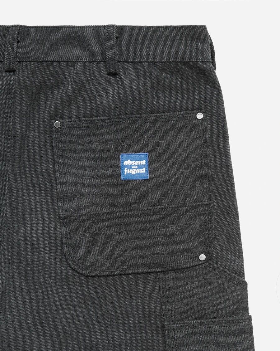 Absent × Fugazi Monogram Double Knee Work Pant Black 34 Size US 34 / EU 50 - 4 Thumbnail