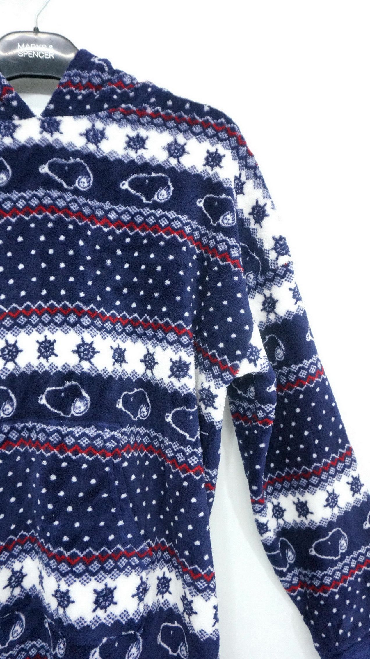 Peanuts PEANUTS Long Fleece Shirt Hoodie Size S / US 4 / IT 40 - 3 Thumbnail