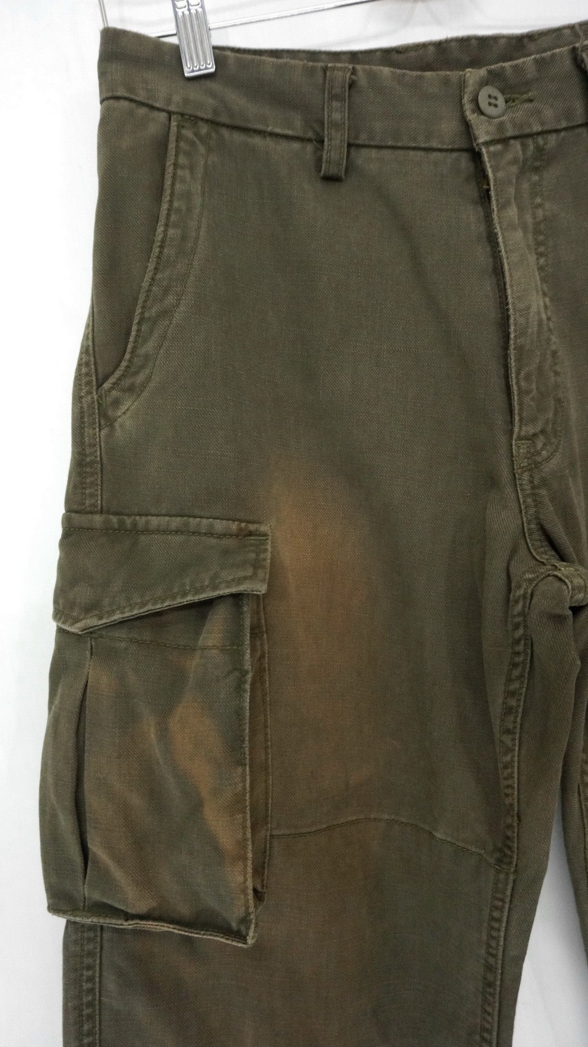 Japanese Brand 🔥 Sunfaded BLUEWAY SURPLUSTactical Distressed Cargo Pants Size US 30 / EU 46 - 6 Thumbnail
