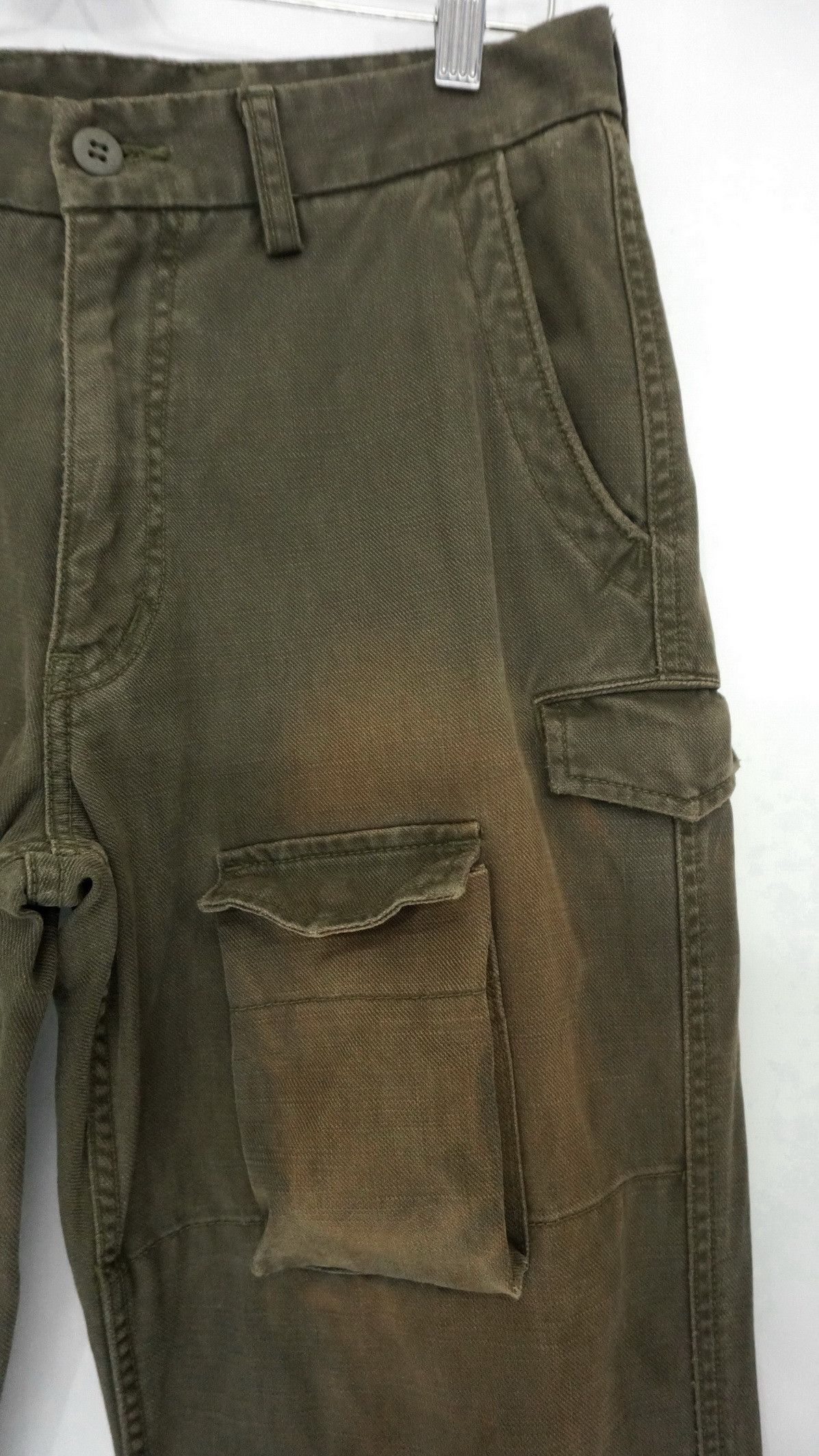 Japanese Brand 🔥 Sunfaded BLUEWAY SURPLUSTactical Distressed Cargo Pants Size US 30 / EU 46 - 8 Thumbnail