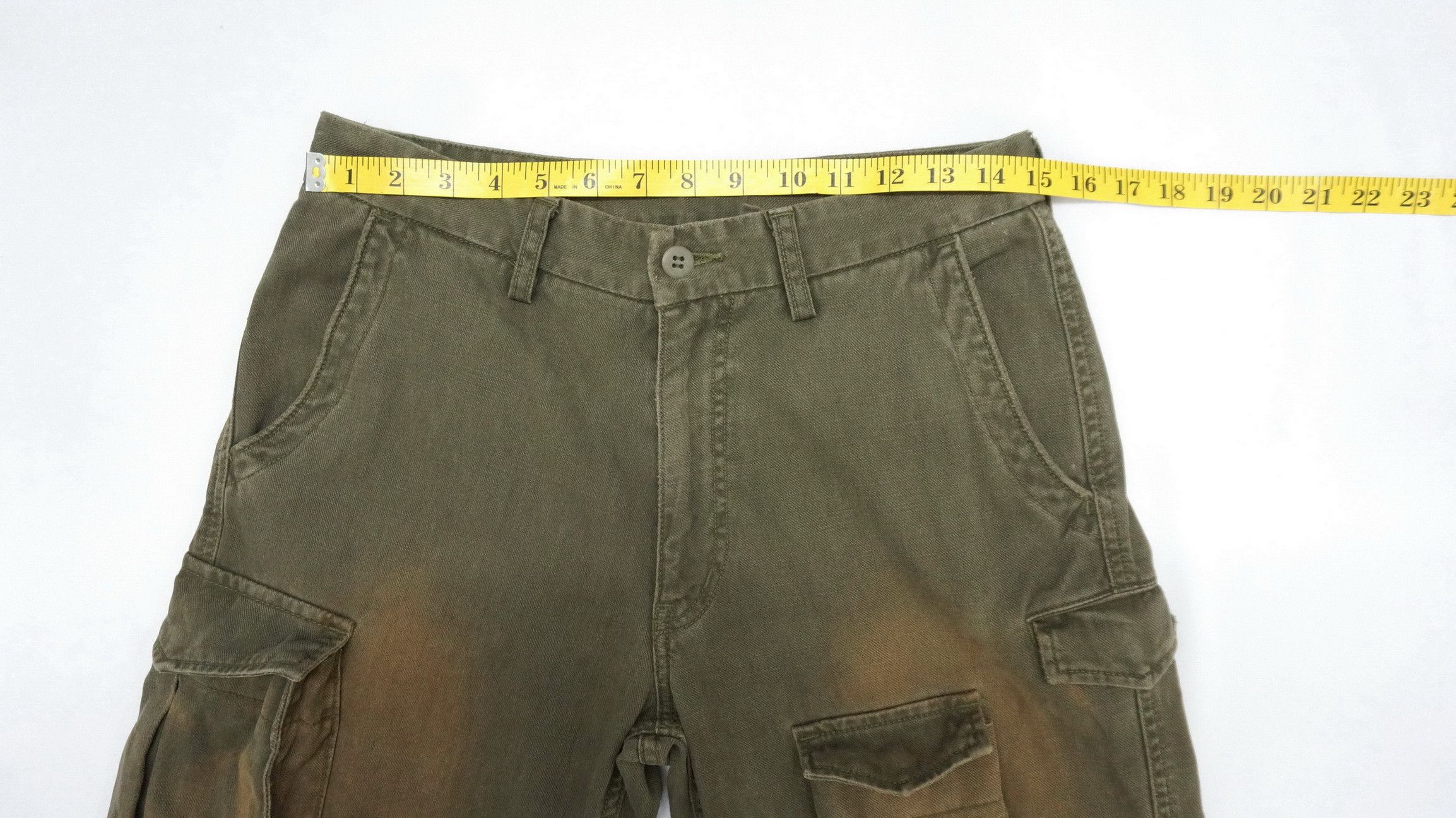 Japanese Brand 🔥 Sunfaded BLUEWAY SURPLUSTactical Distressed Cargo Pants Size US 30 / EU 46 - 10 Thumbnail