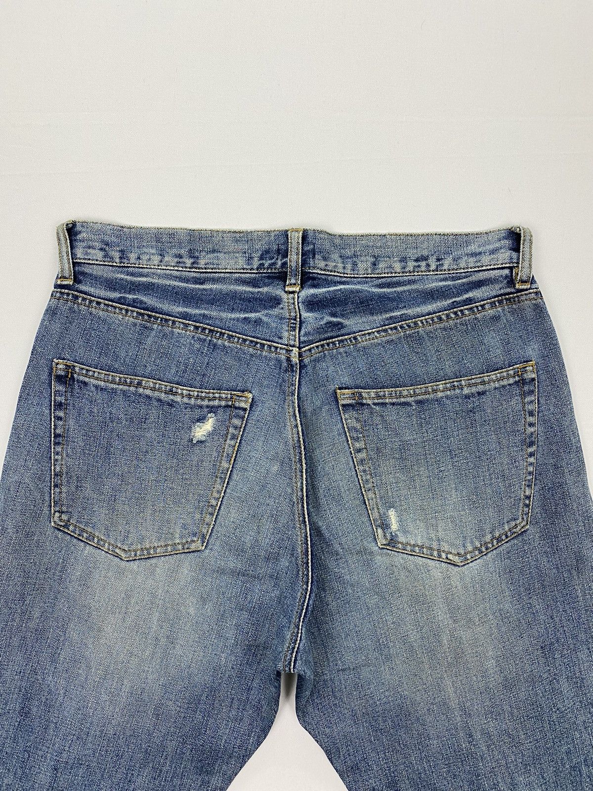 Japanese Brand Corisco Authentic Distressed Patchwork Denim Size US 31 - 4 Thumbnail