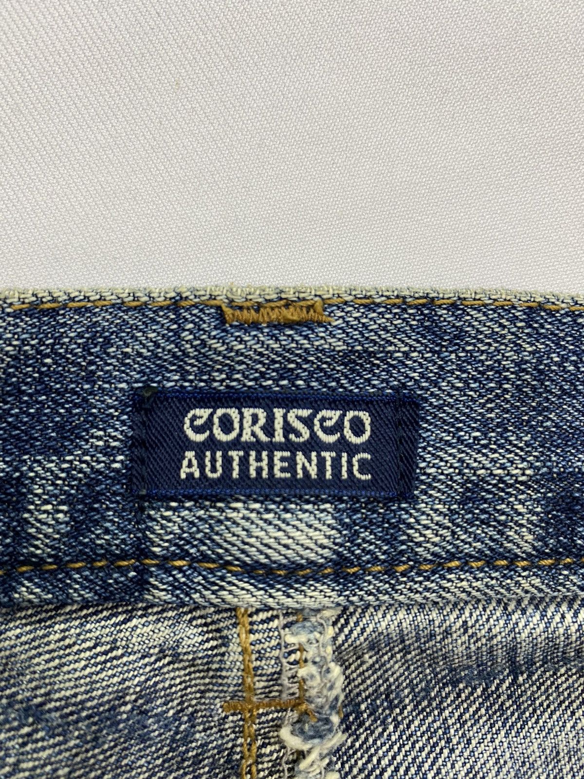 Japanese Brand Corisco Authentic Distressed Patchwork Denim Size US 31 - 8 Thumbnail