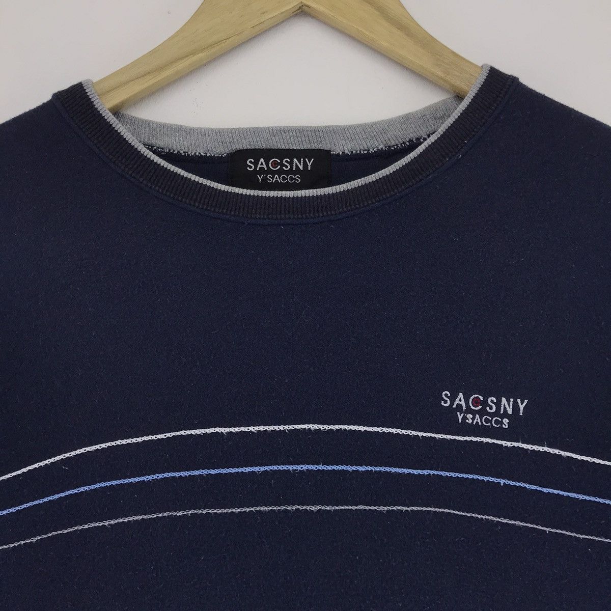 Designer × Yohji Yamamoto Yohji Yamamoto Sweatshirt SACSNY Y'SACCS Pullover Size US M / EU 48-50 / 2 - 2 Thumbnail