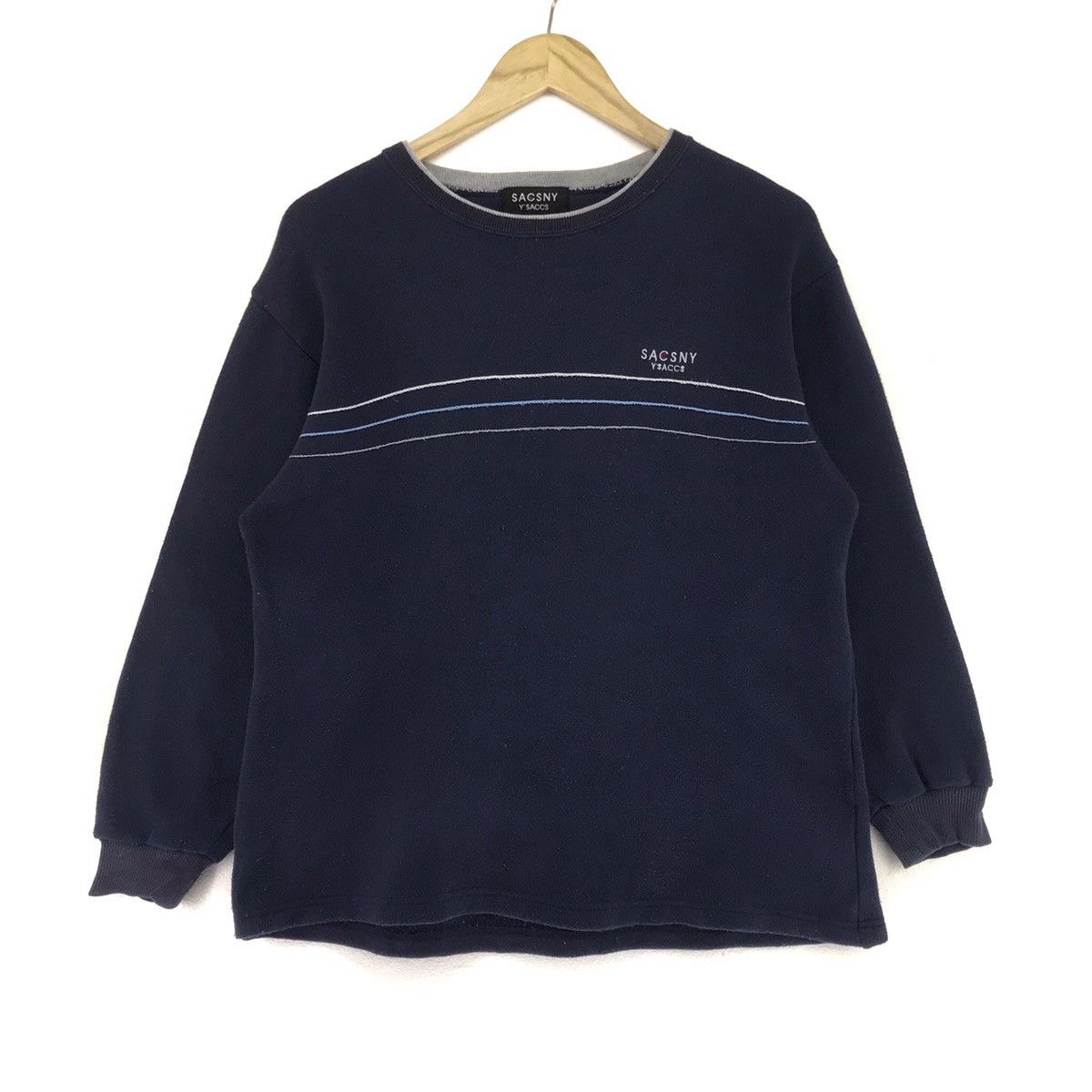 Designer × Yohji Yamamoto Yohji Yamamoto Sweatshirt SACSNY Y'SACCS Pullover Size US M / EU 48-50 / 2 - 1 Thumbnail