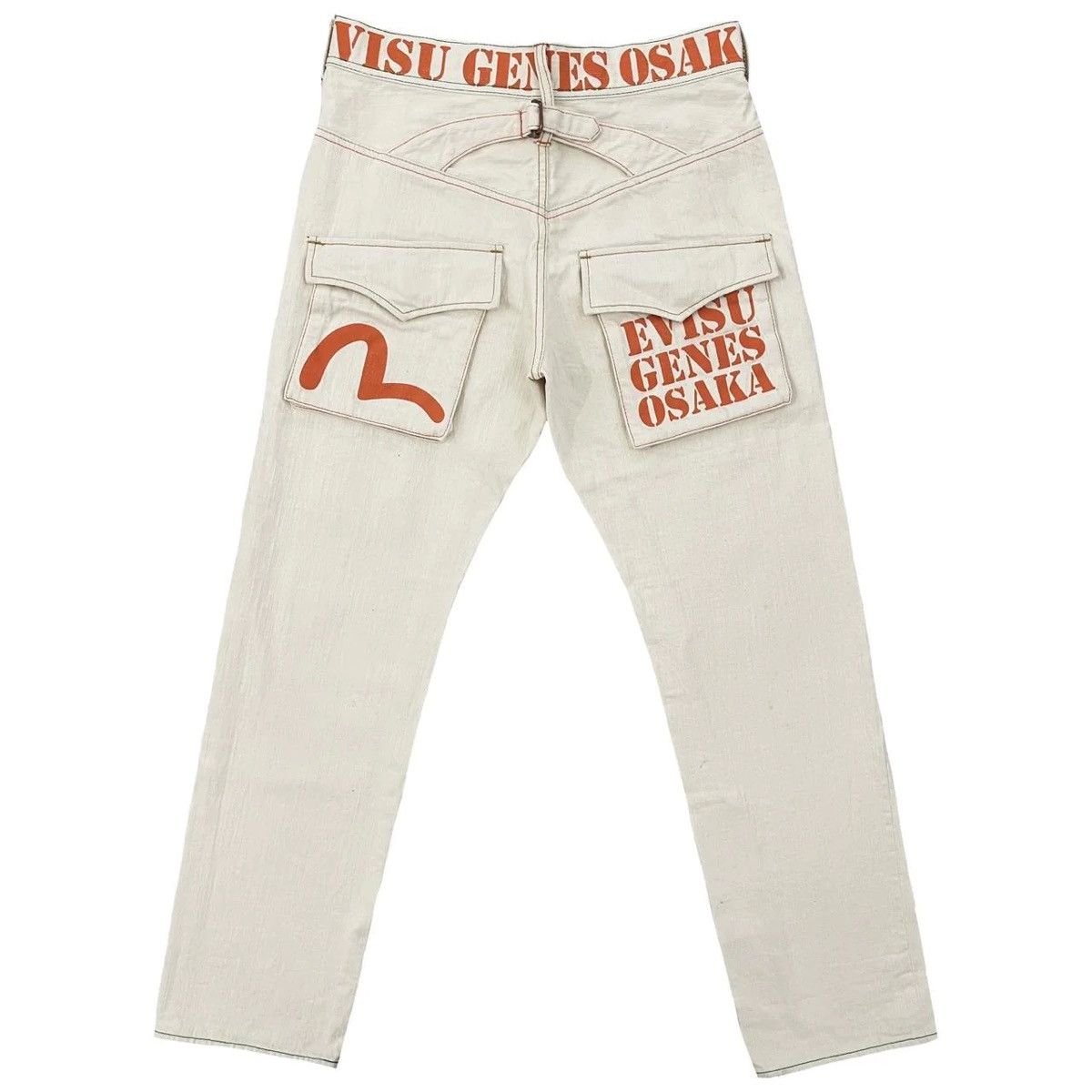 Jeans White Evisu | Grailed