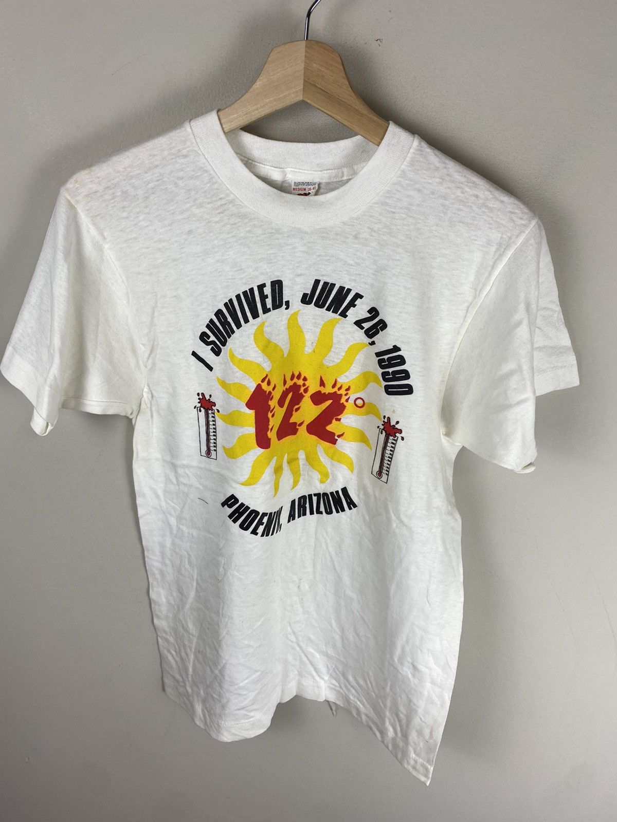 Vintage Vintage I Survived 122F Phoenix AZ Tee Size US M / EU 48-50 / 2 - 1 Thumbnail