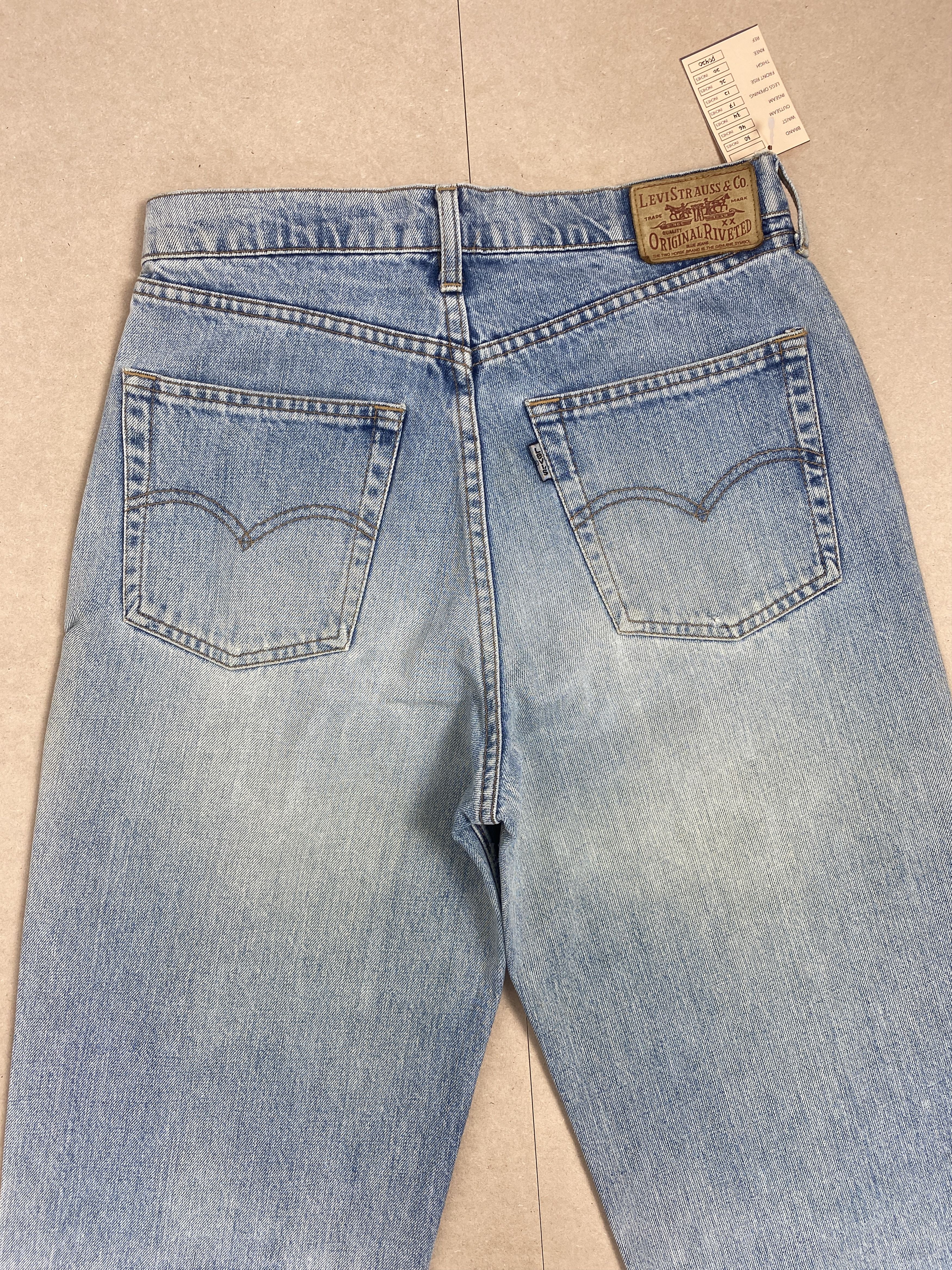 Levi's × Vintage Vintage Levis Women Straight Cut Faded Light Wash Jeans Size 30" / US 8 / IT 44 - 6 Thumbnail