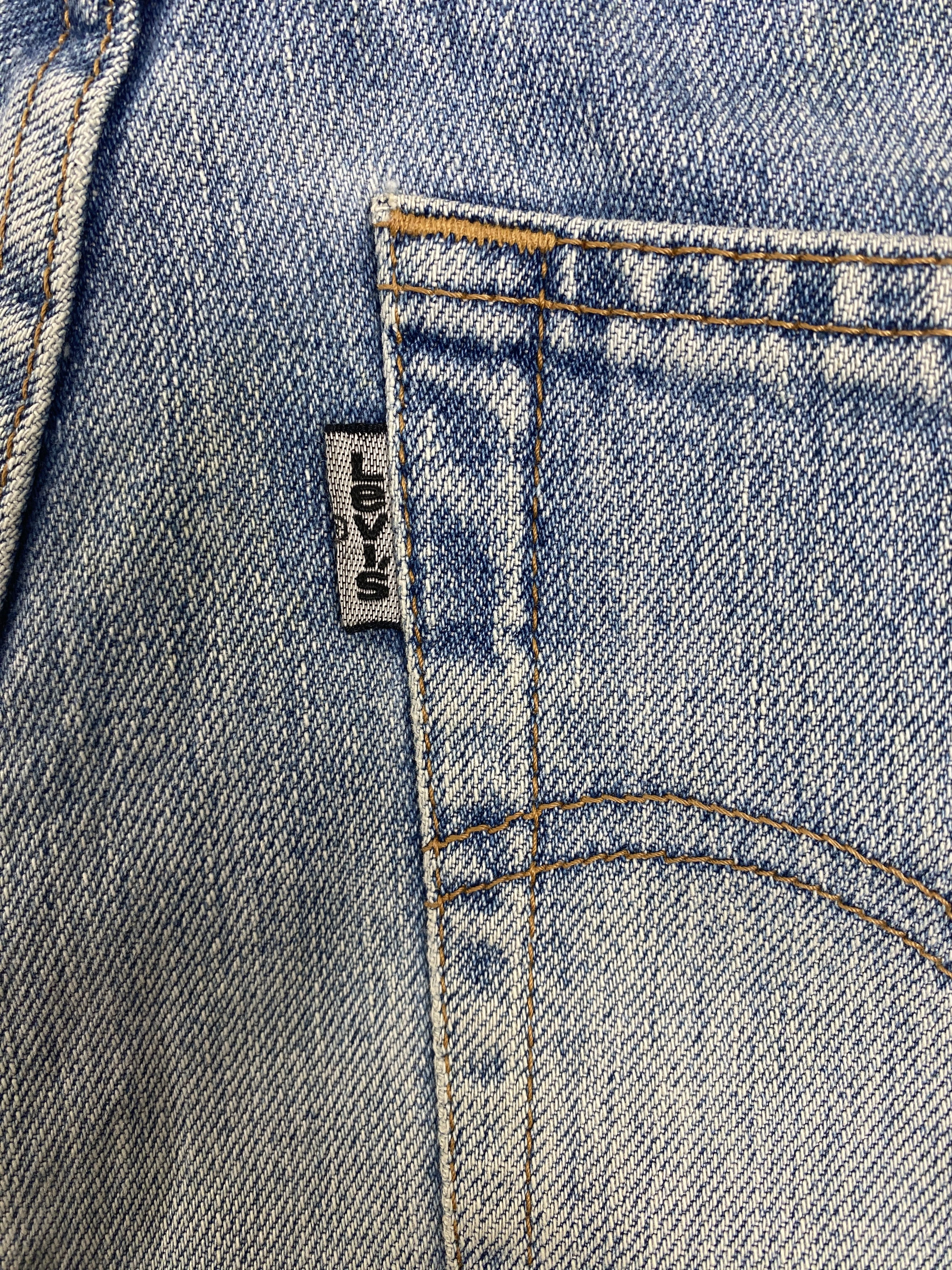 Levi's × Vintage Vintage Levis Women Straight Cut Faded Light Wash Jeans Size 30" / US 8 / IT 44 - 8 Thumbnail