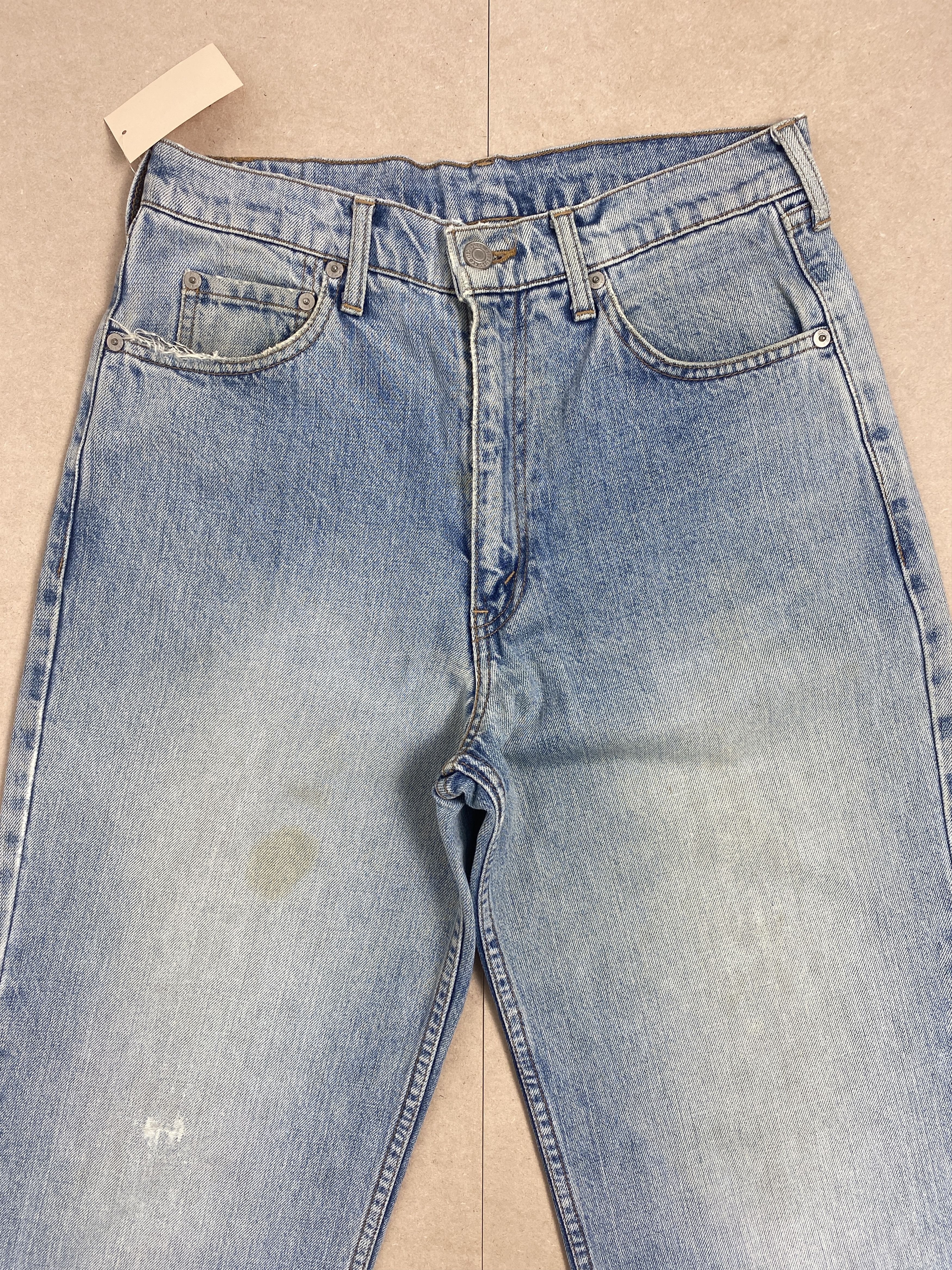 Levi's × Vintage Vintage Levis Women Straight Cut Faded Light Wash Jeans Size 30" / US 8 / IT 44 - 2 Thumbnail
