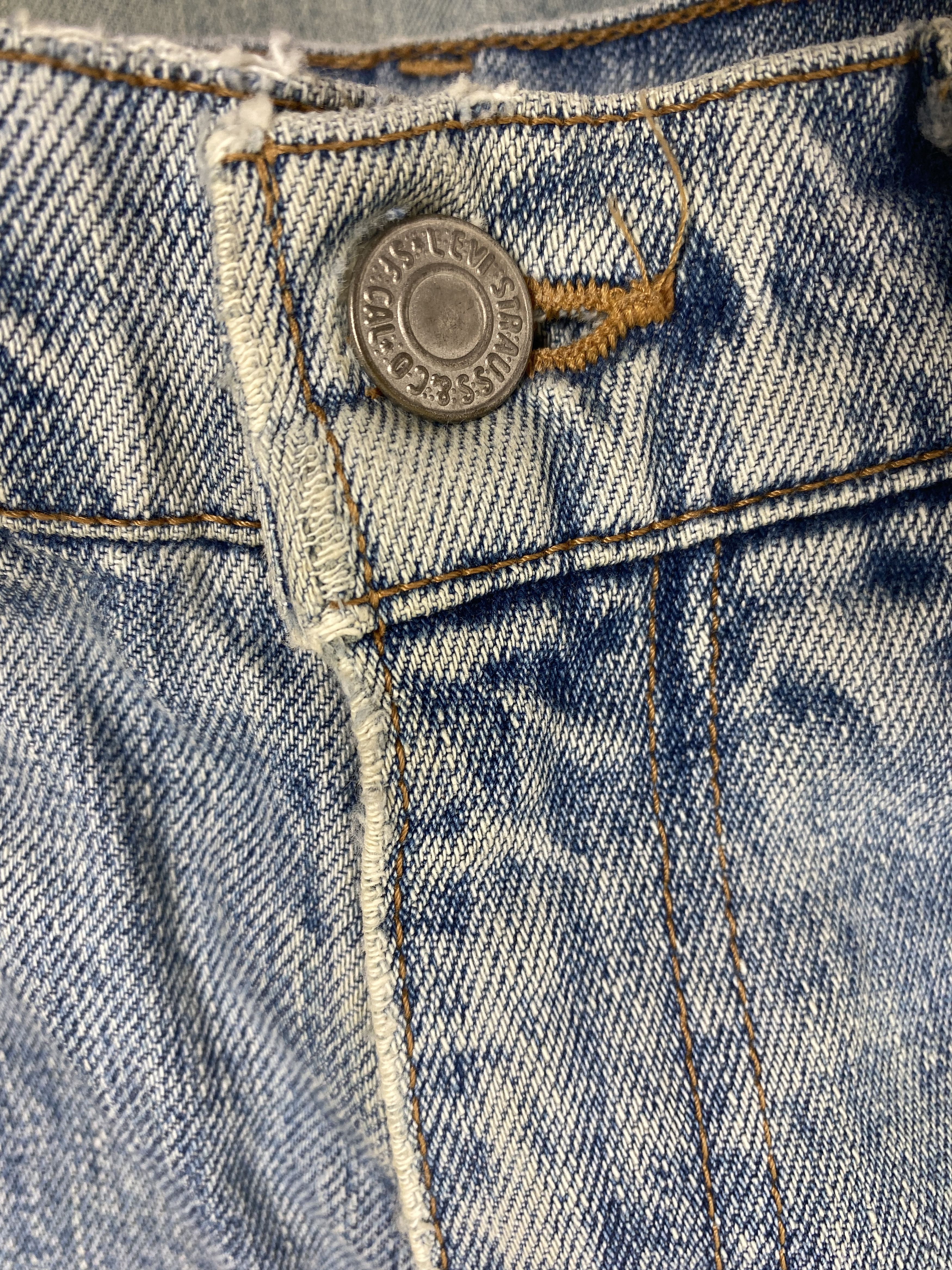 Levi's × Vintage Vintage Levis Women Straight Cut Faded Light Wash Jeans Size 30" / US 8 / IT 44 - 12 Thumbnail