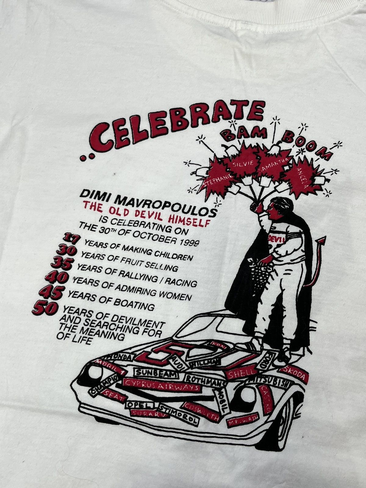 NASCAR Vintage 1999 Devil racing Dimi Mavropoulos Devil himself Size US XL / EU 56 / 4 - 6 Thumbnail
