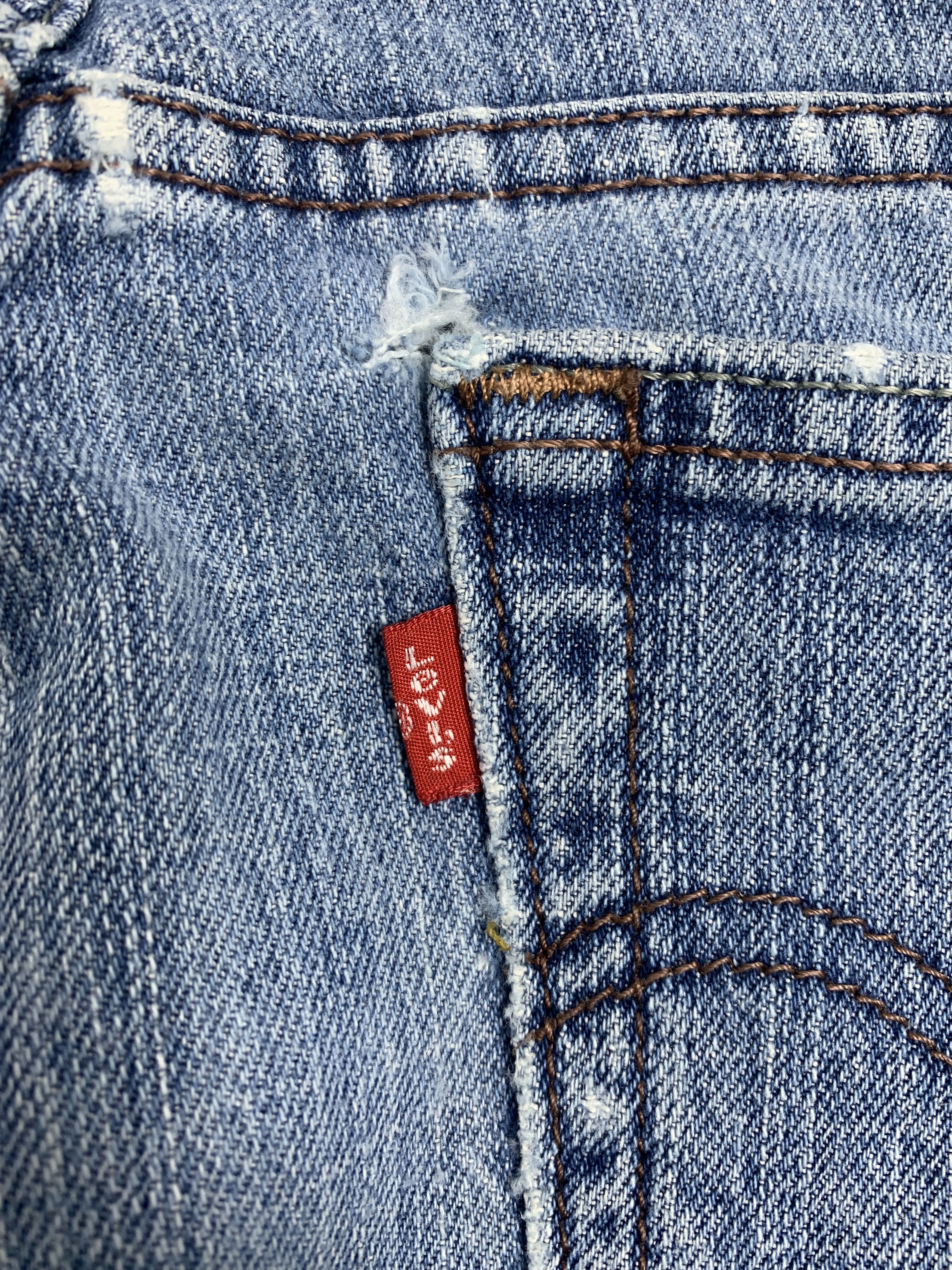 Levi's Vintage Levis 515 Boot Cut Distressed Faded Mid Wash Jeans Size 32" / US 10 / IT 46 - 10 Thumbnail