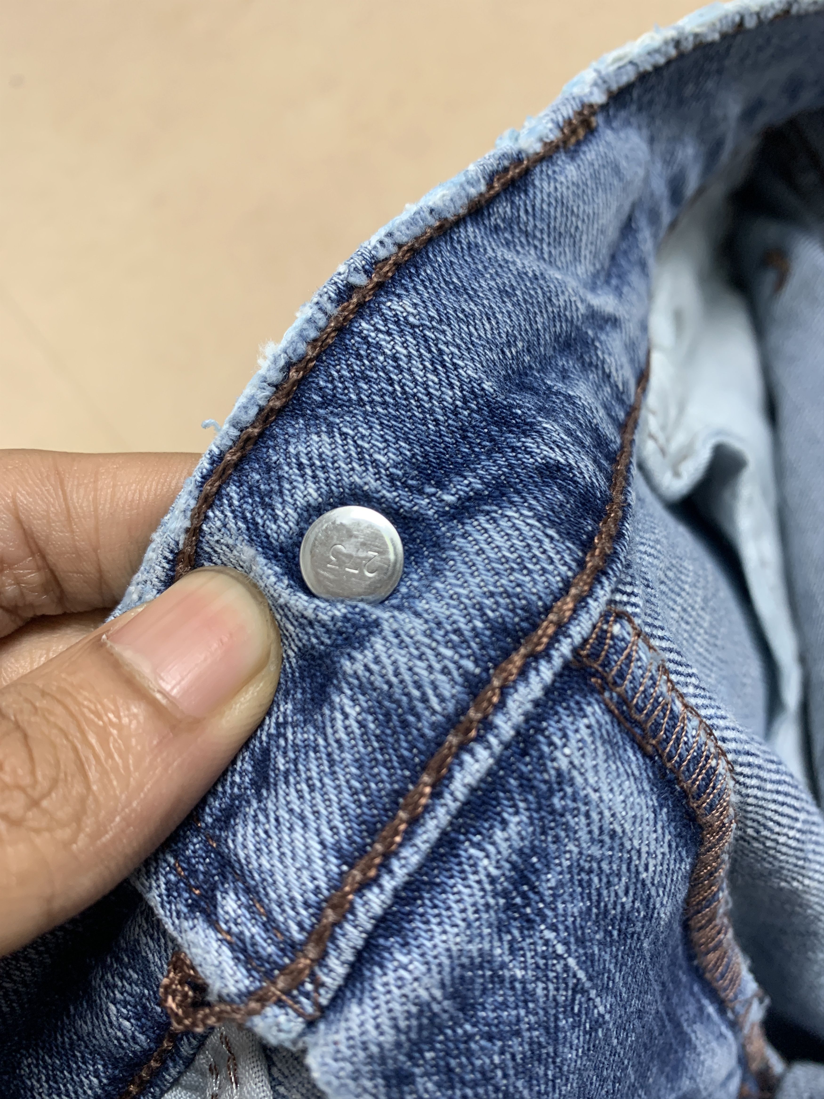 Levi's Vintage Levis 515 Boot Cut Distressed Faded Mid Wash Jeans Size 32" / US 10 / IT 46 - 14 Thumbnail