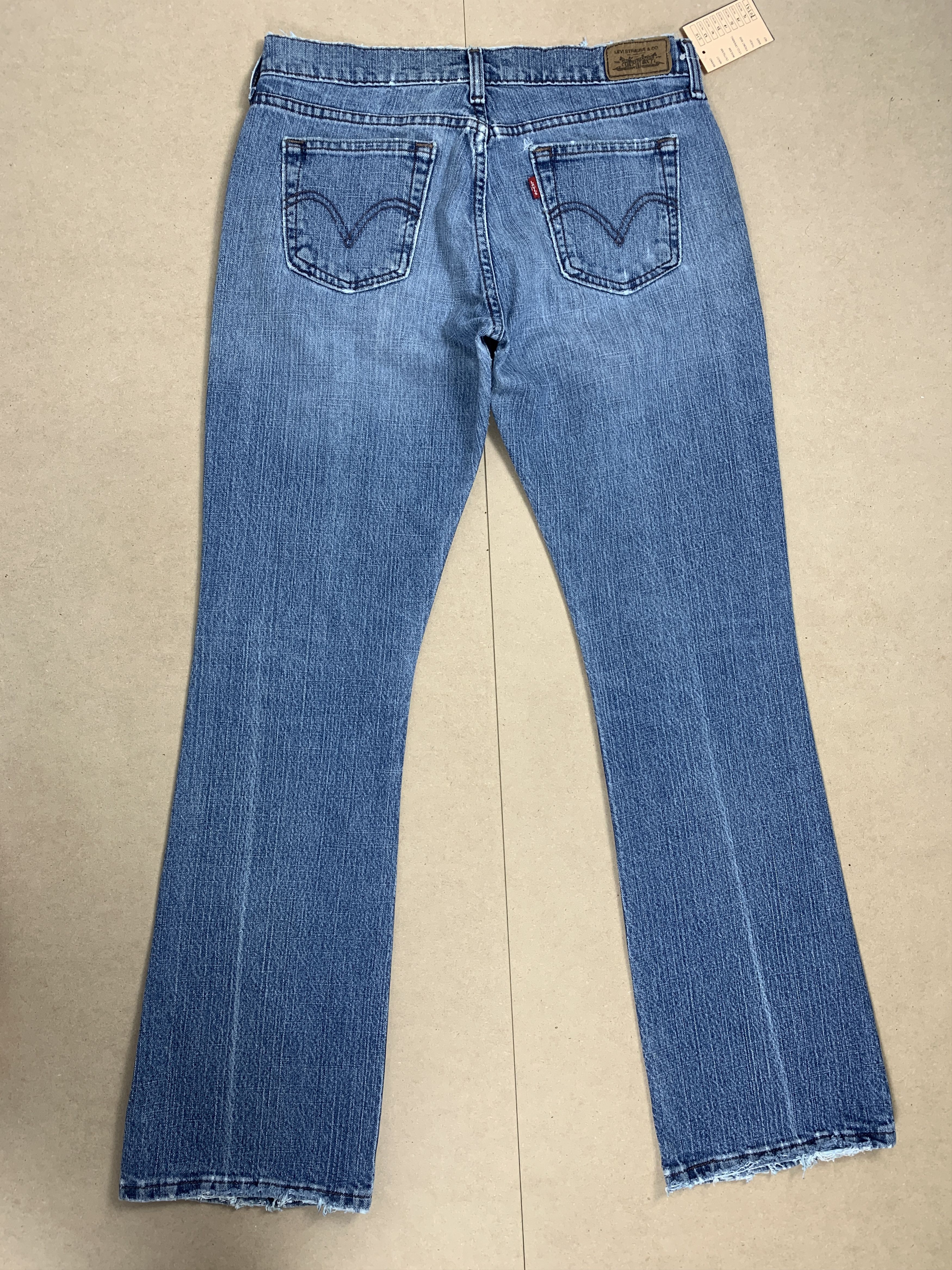 Levi's Vintage Levis 515 Boot Cut Distressed Faded Mid Wash Jeans Size 32" / US 10 / IT 46 - 7 Thumbnail