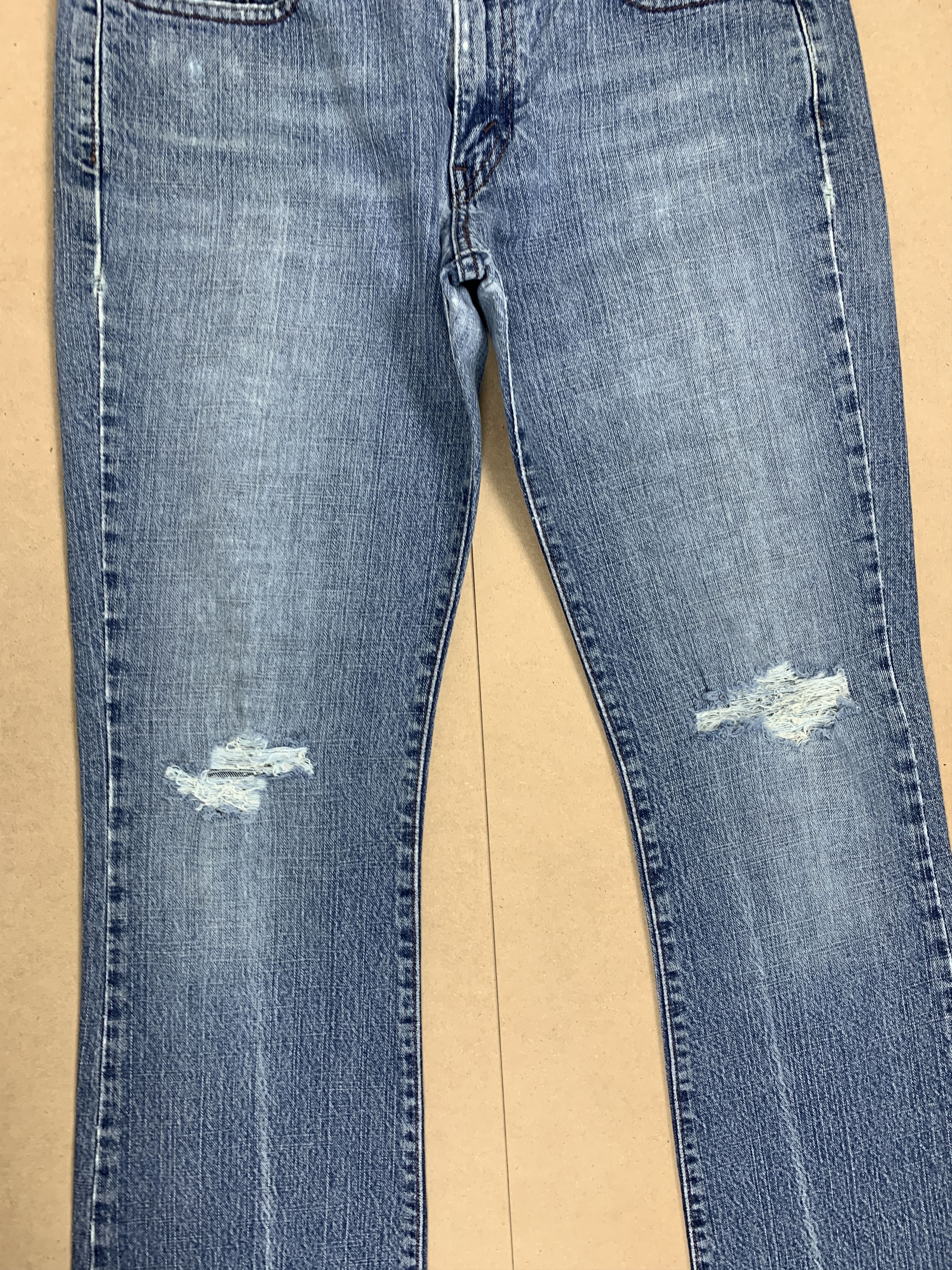 Levi's Vintage Levis 515 Boot Cut Distressed Faded Mid Wash Jeans Size 32" / US 10 / IT 46 - 3 Thumbnail