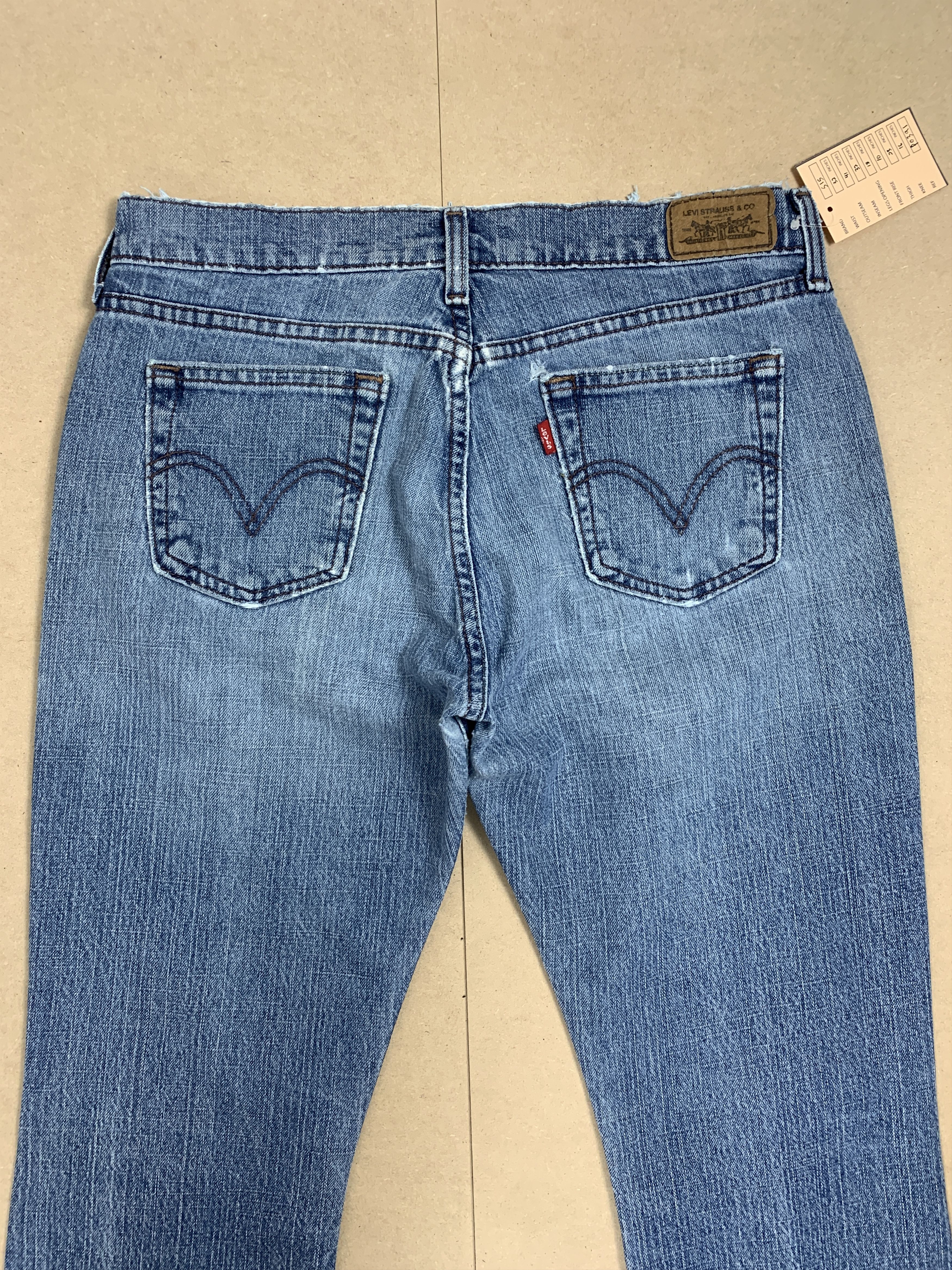 Levi's Vintage Levis 515 Boot Cut Distressed Faded Mid Wash Jeans Size 32" / US 10 / IT 46 - 8 Thumbnail
