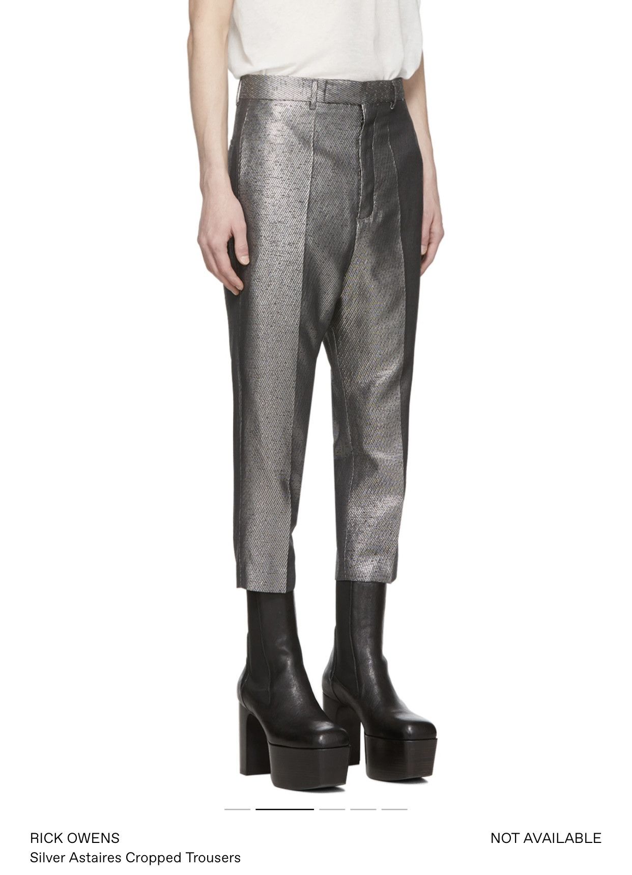 Rick Owens Astaires Cropped Trousers Size US 32 / EU 48 - 2 Thumbnail