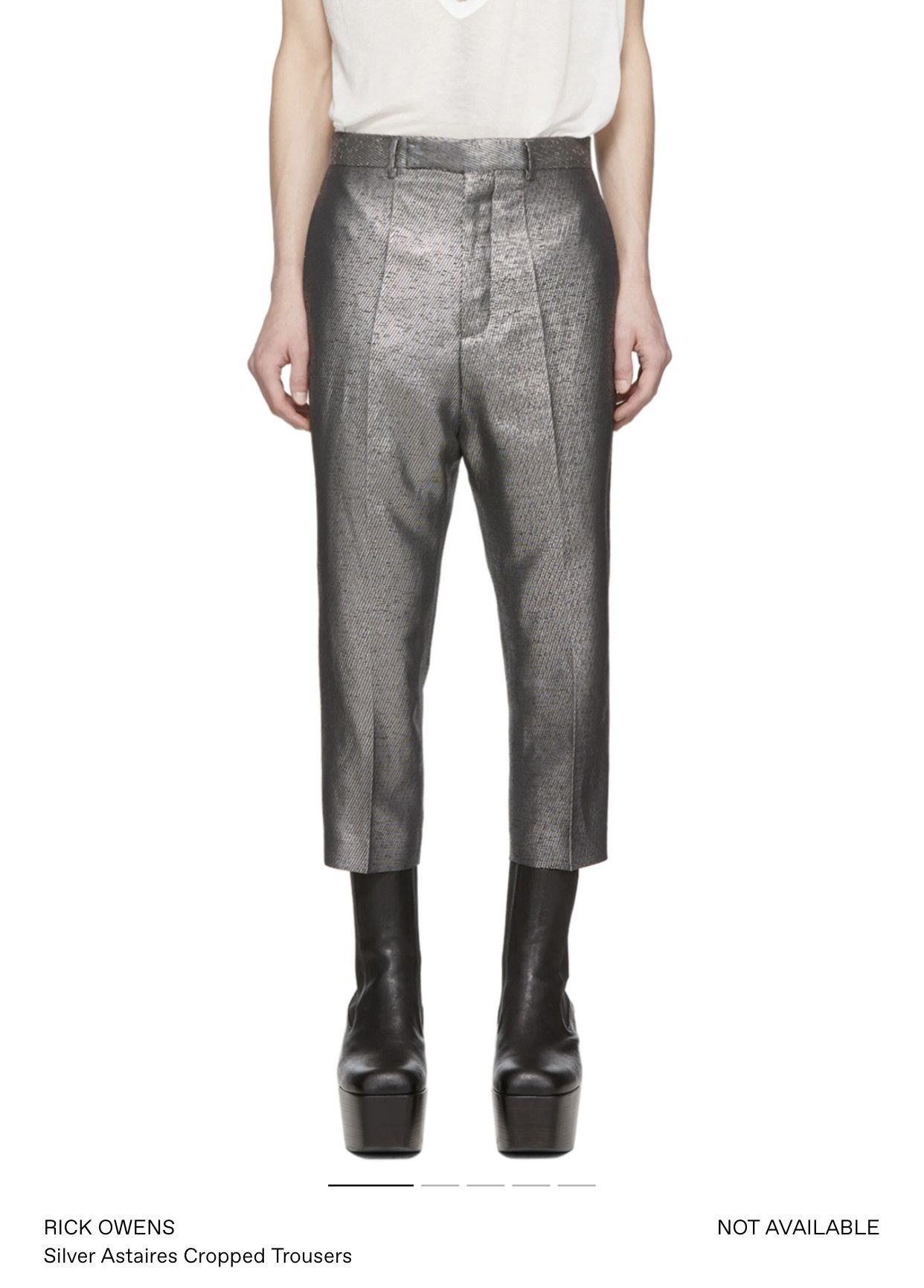 Rick Owens Astaires Cropped Trousers Size US 32 / EU 48 - 1 Thumbnail
