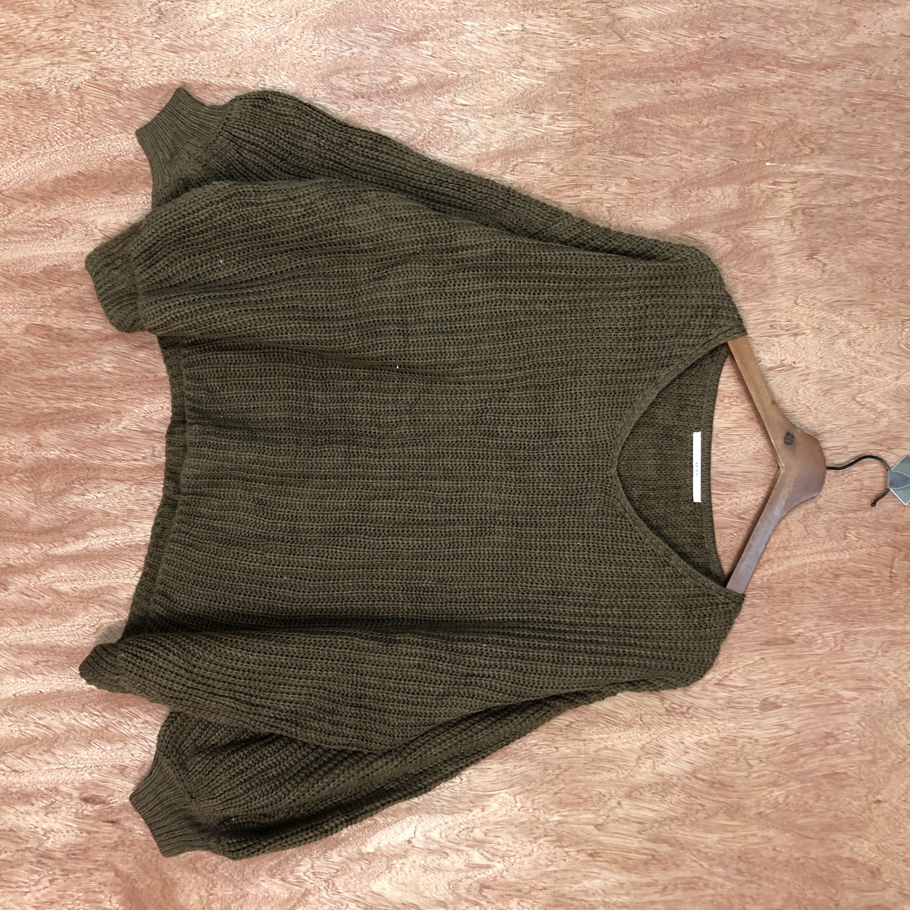 image of Homespun Knitwear Yers Brown Balloon Sleeve Shag Shaggy Knitwear C481, Men's (Size Large)