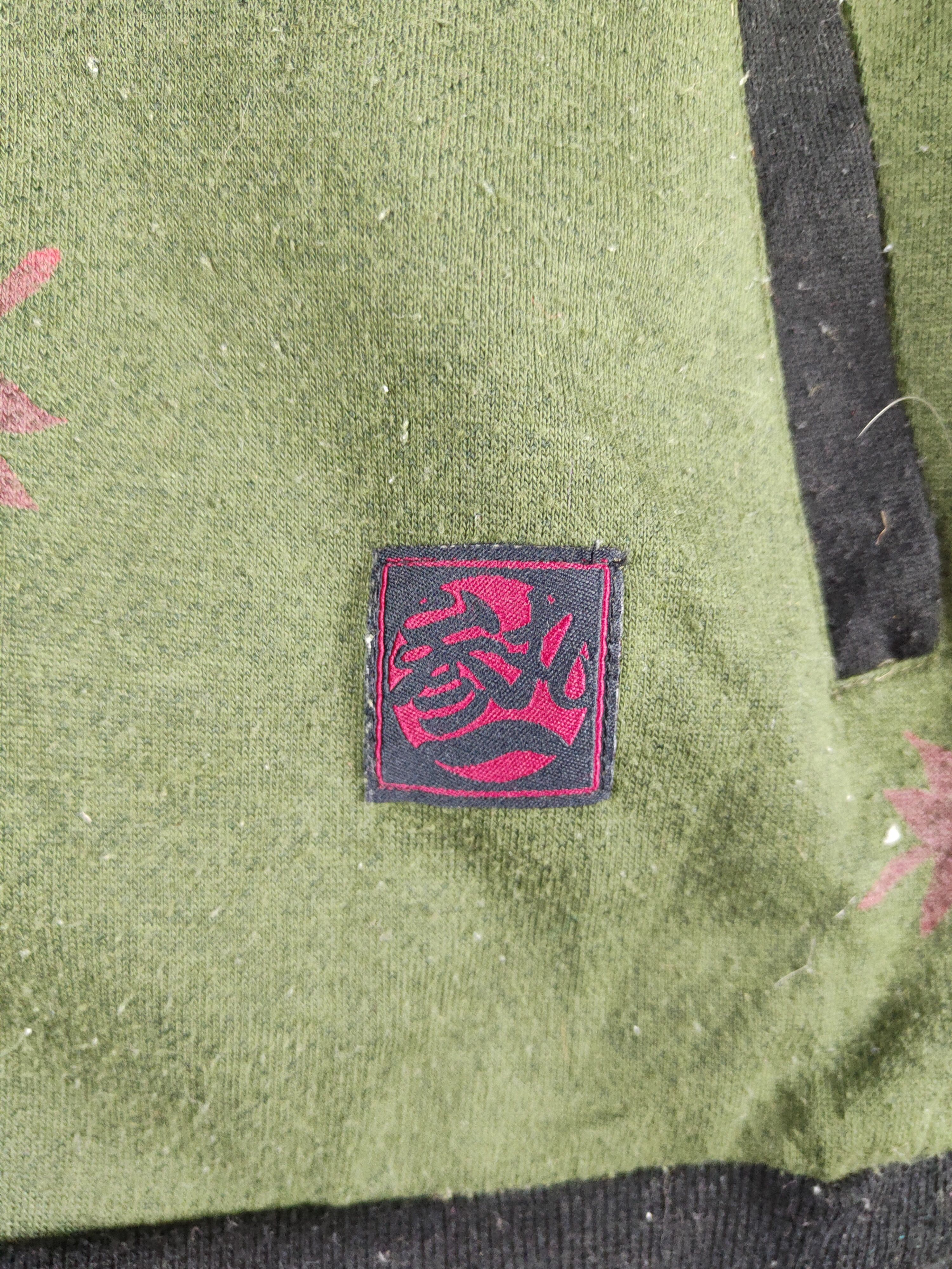 Japanese Brand San Maruichi Japan Shashiko Green Hoodie Sweater #S609DL Size US M / EU 48-50 / 2 - 8 Thumbnail