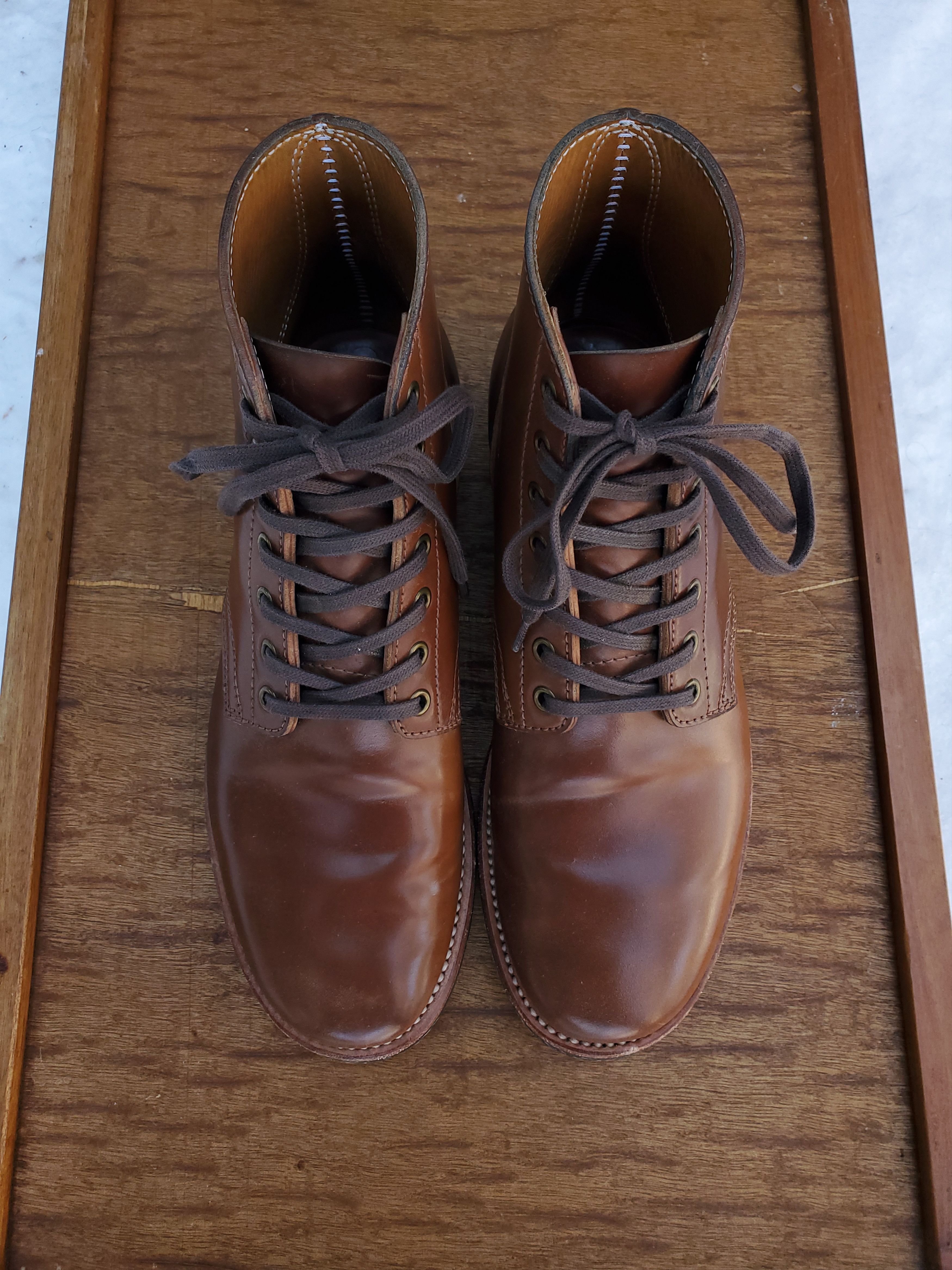 Other QuanShoemaker Natural Shell Cordovan Boots Size US 6.5 / EU 39-40 - 2 Preview