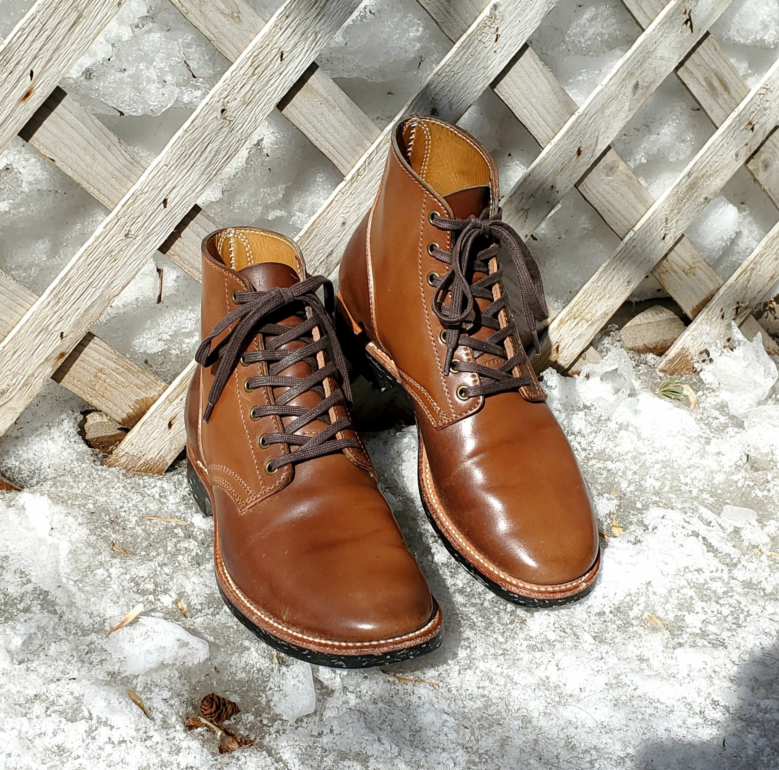 Other QuanShoemaker Natural Shell Cordovan Boots Size US 6.5 / EU 39-40 - 1 Preview
