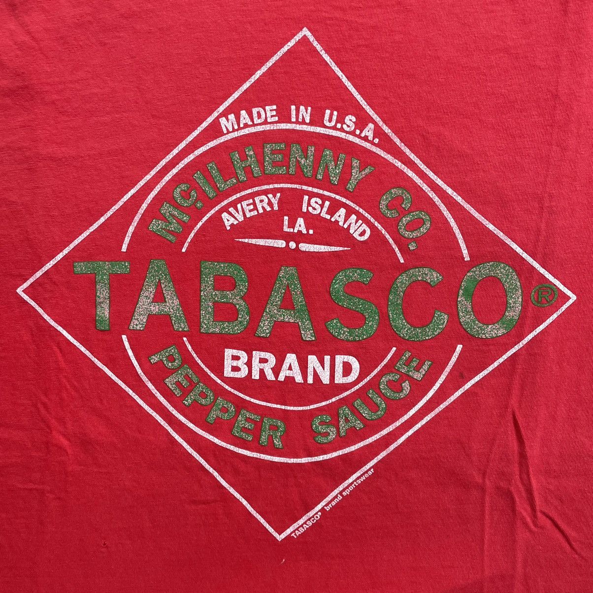Vintage Vintage 90s Distressed Tabasco Hot Sauce T Shirt Size US XL / EU 56 / 4 - 2 Thumbnail