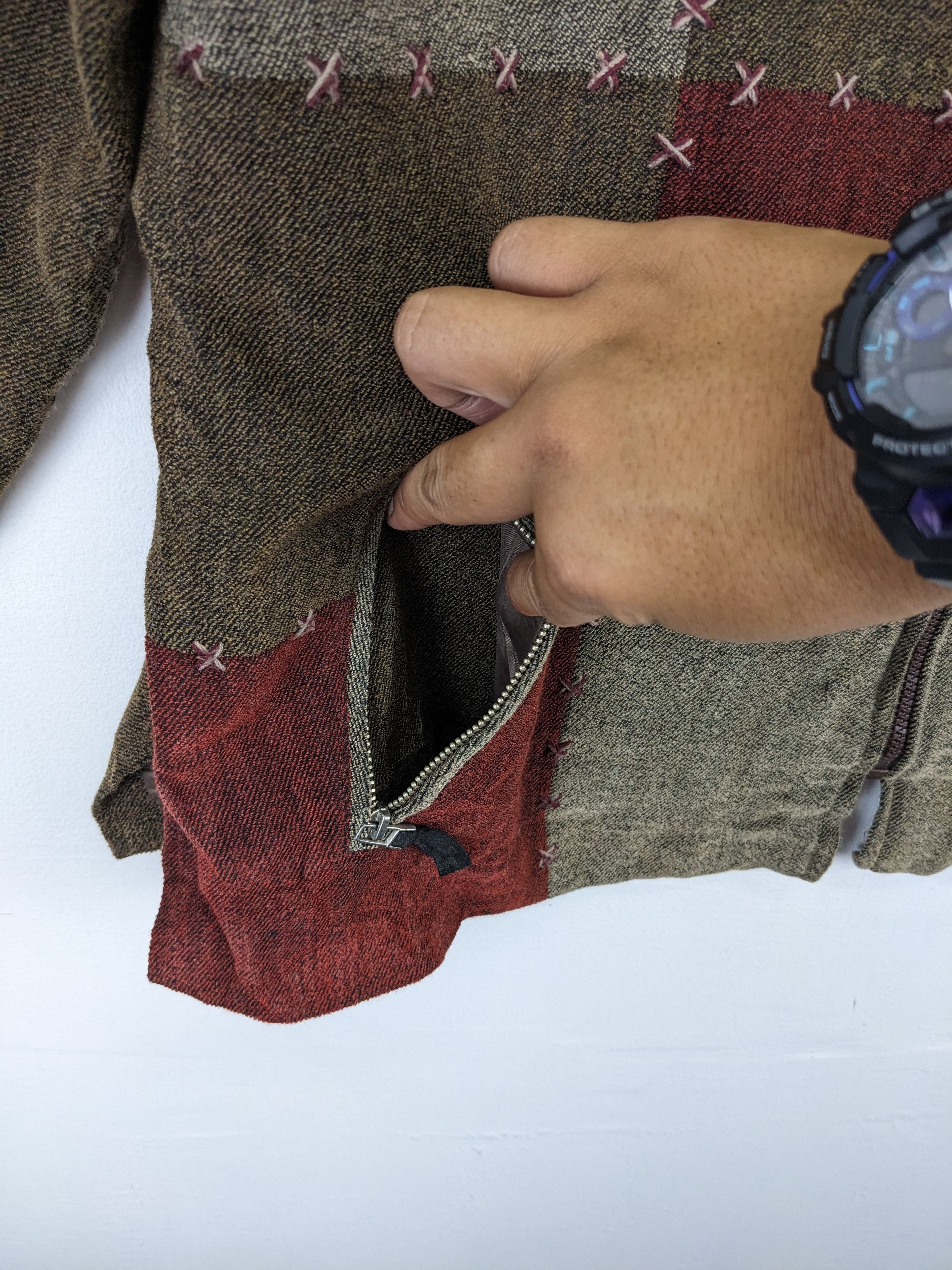 Japanese Brand Vintage Cardigan Patchwork Kapital Style by Marylester Size M / US 6-8 / IT 42-44 - 7 Thumbnail