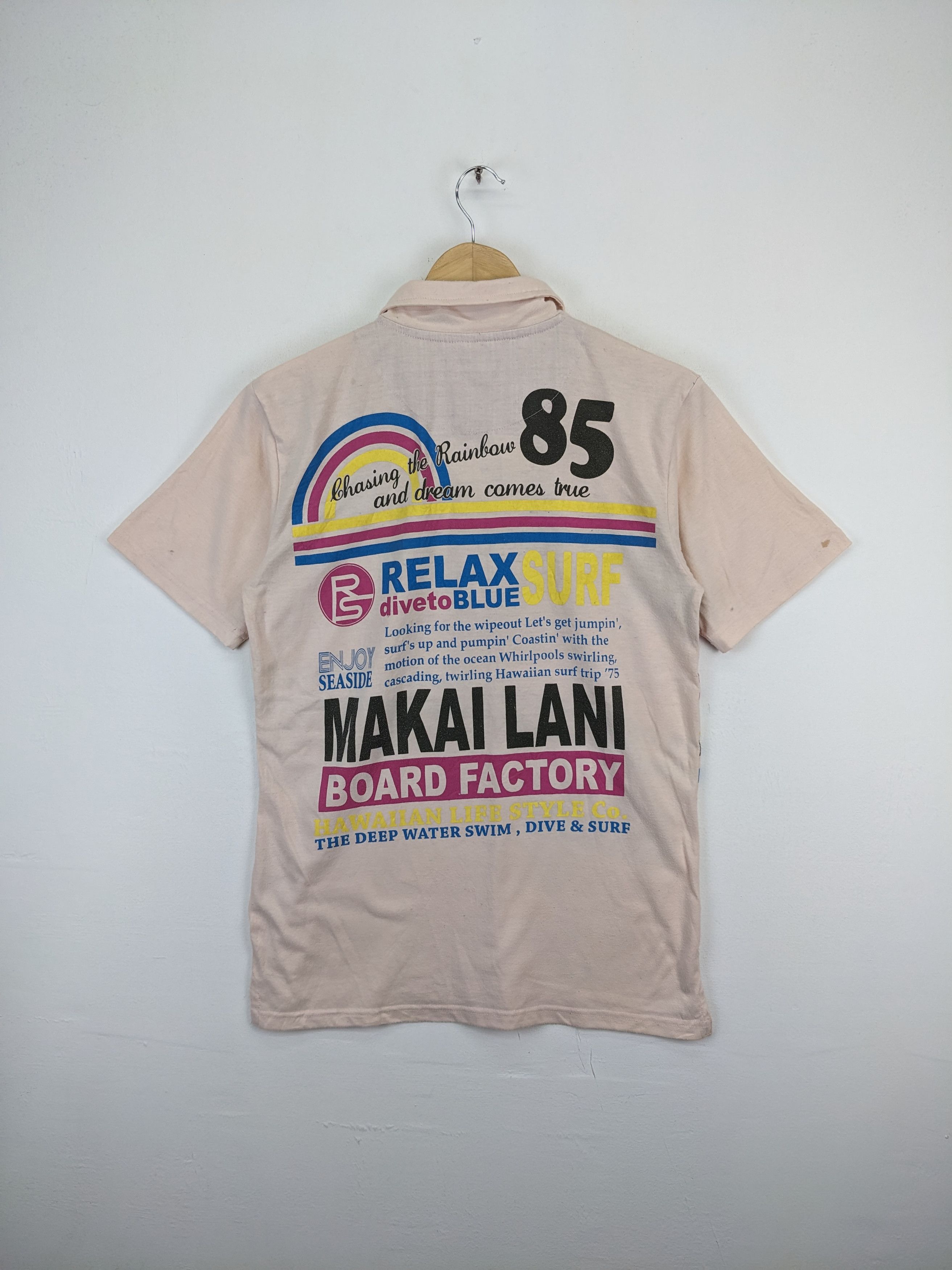 Japanese Brand × Vintage Vintage Polo Shirt Hawaiian by Lock Heaven Size US S / EU 44-46 / 1 - 2 Thumbnail
