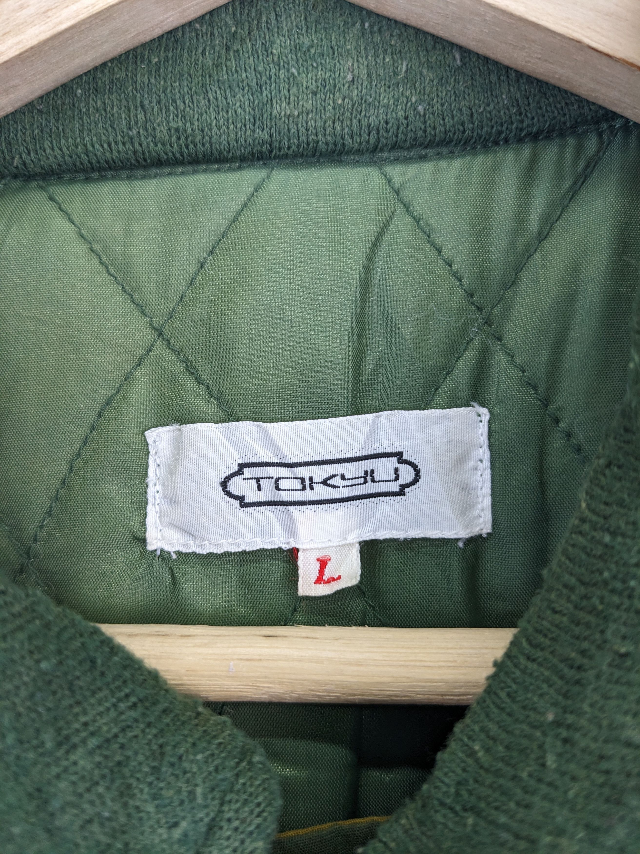Japanese Brand × Vintage Vintage 90s Workers Jacket Military Style Size US L / EU 52-54 / 3 - 3 Thumbnail