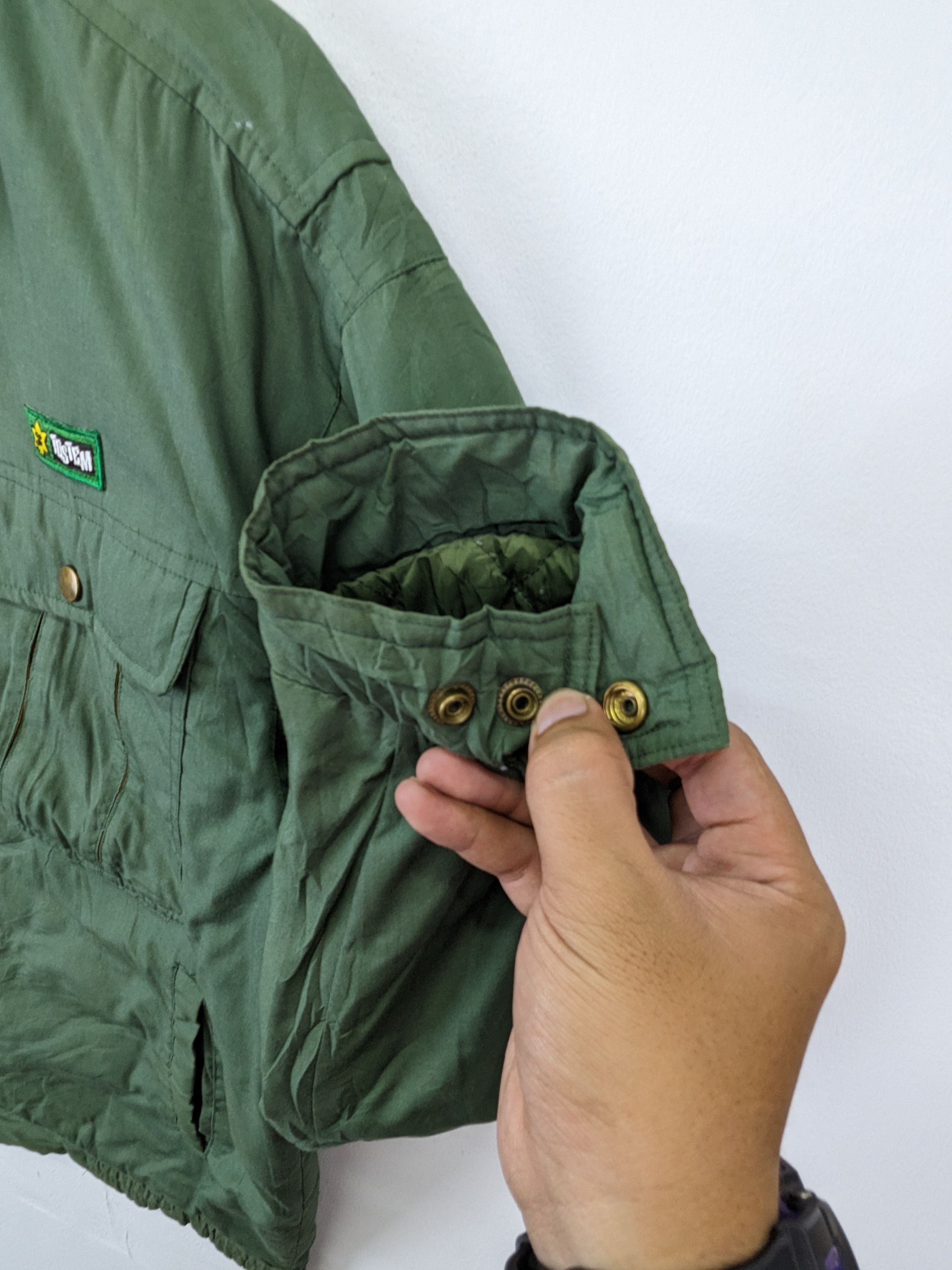 Japanese Brand × Vintage Vintage 90s Workers Jacket Military Style Size US L / EU 52-54 / 3 - 7 Thumbnail