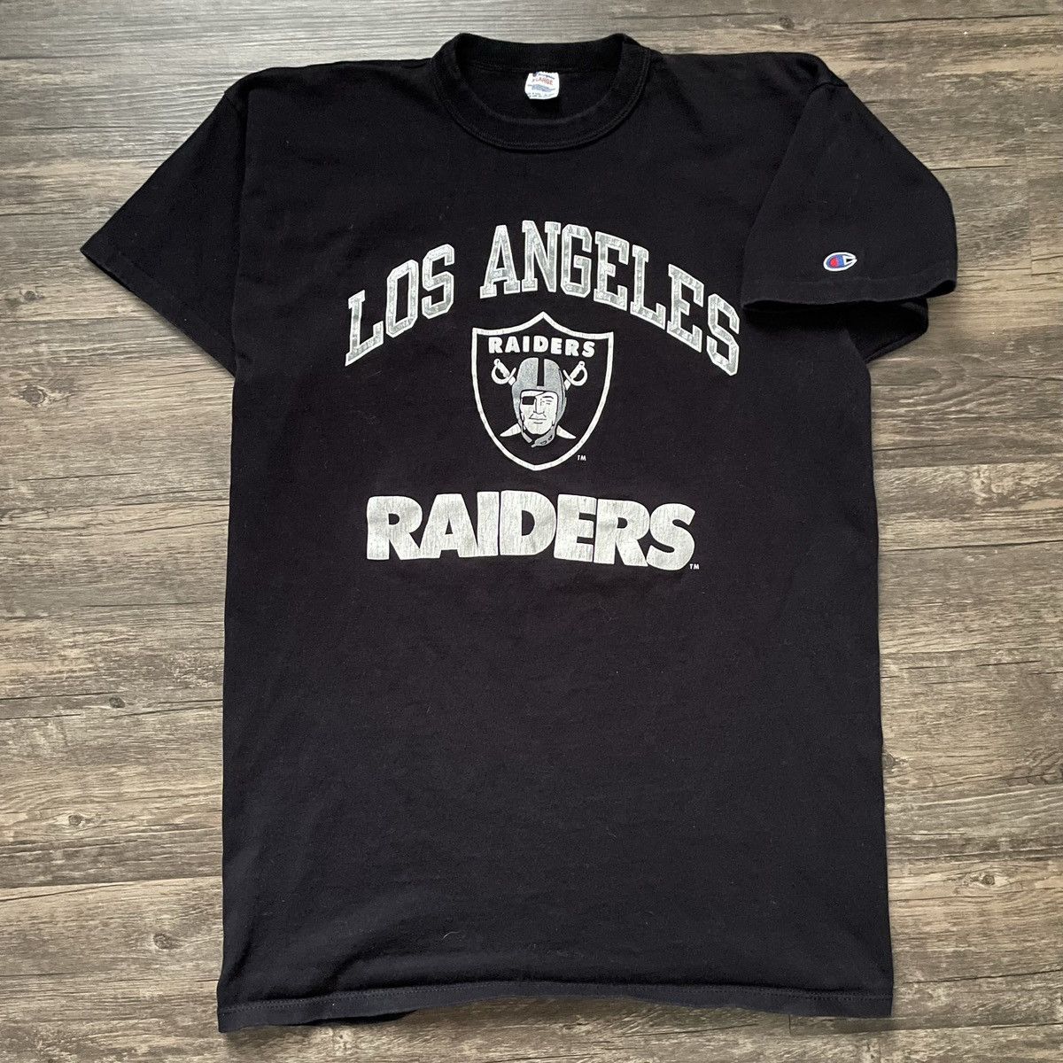 Vintage 1980s Champion Los Angeles Raiders NFL Football Tee