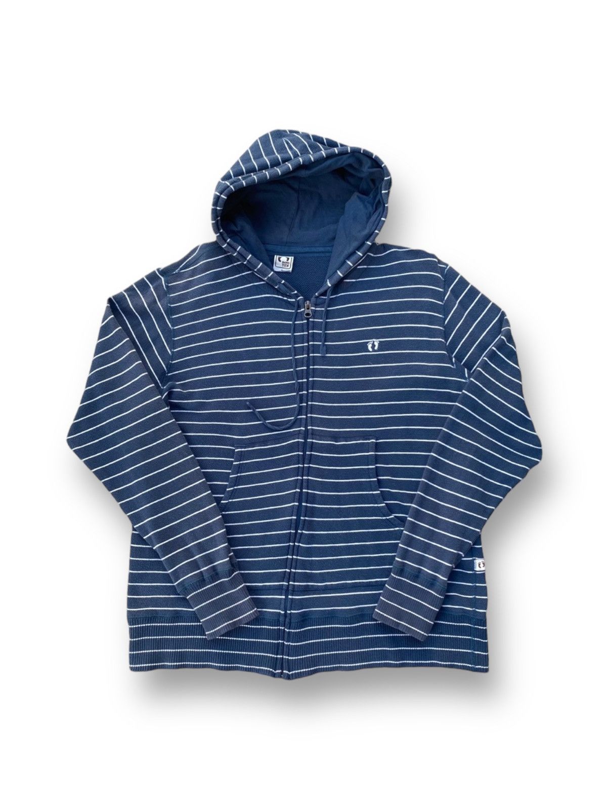 Hang Ten × Japanese Brand × Vintage Hang Ten Vintage Stripe Hoodies. #Y Size US L / EU 52-54 / 3 - 1 Thumbnail