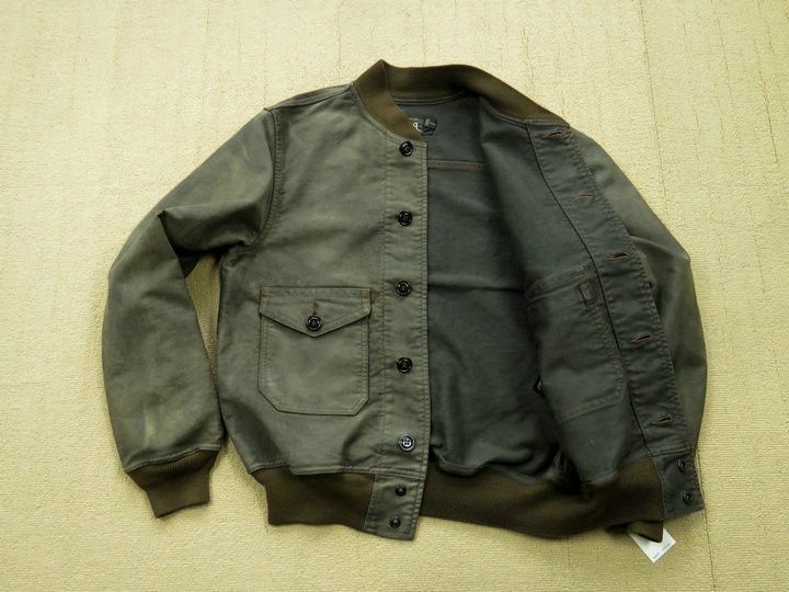 RRL Ralph Lauren Double RL A1 Bomber Jacket Size US M / EU 48-50 / 2 - 2 Thumbnail