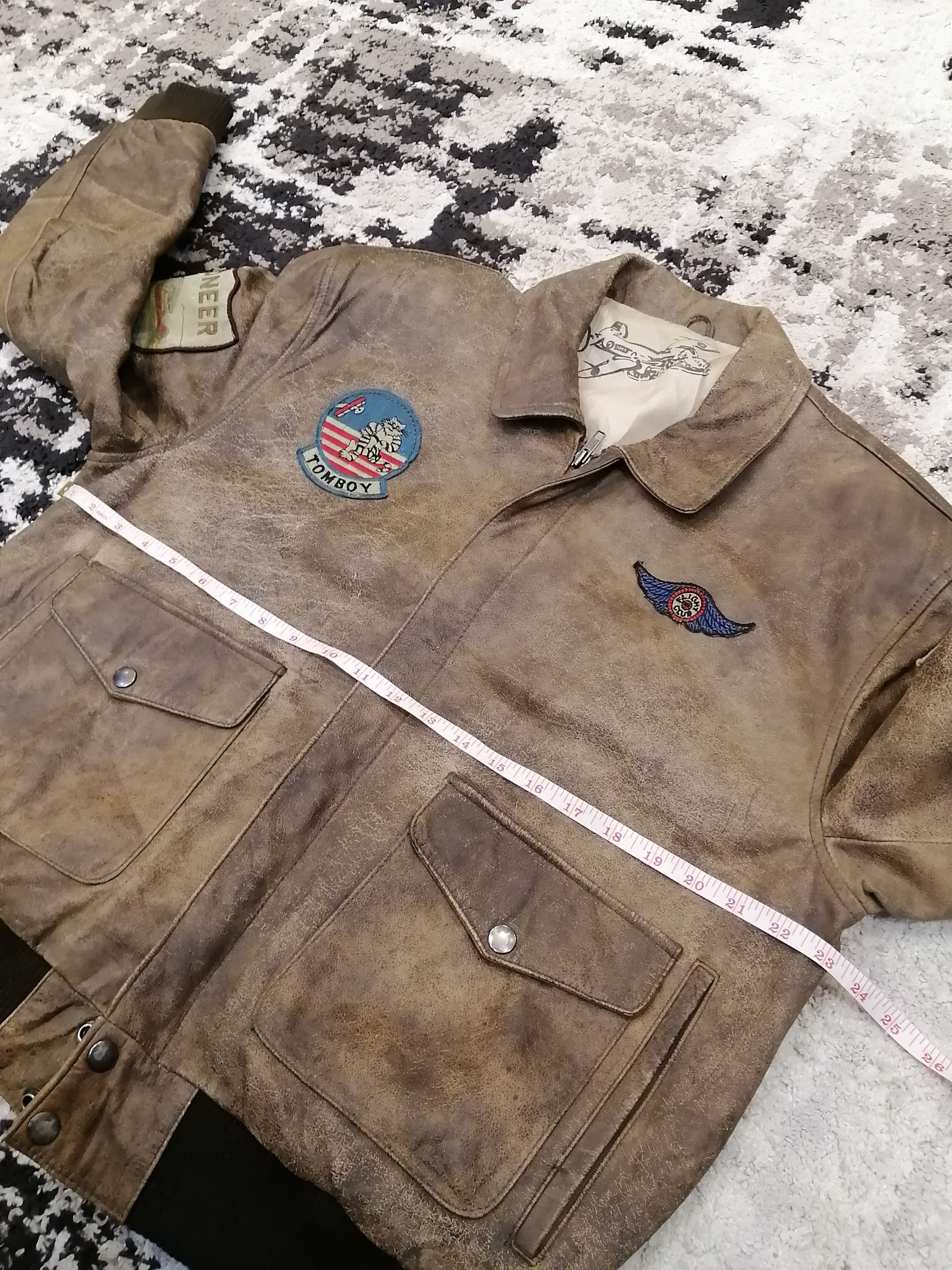 Vintage Vintage Pioneer Tomboy Voyager Flight Leather Jacket Size US M / EU 48-50 / 2 - 22 Thumbnail