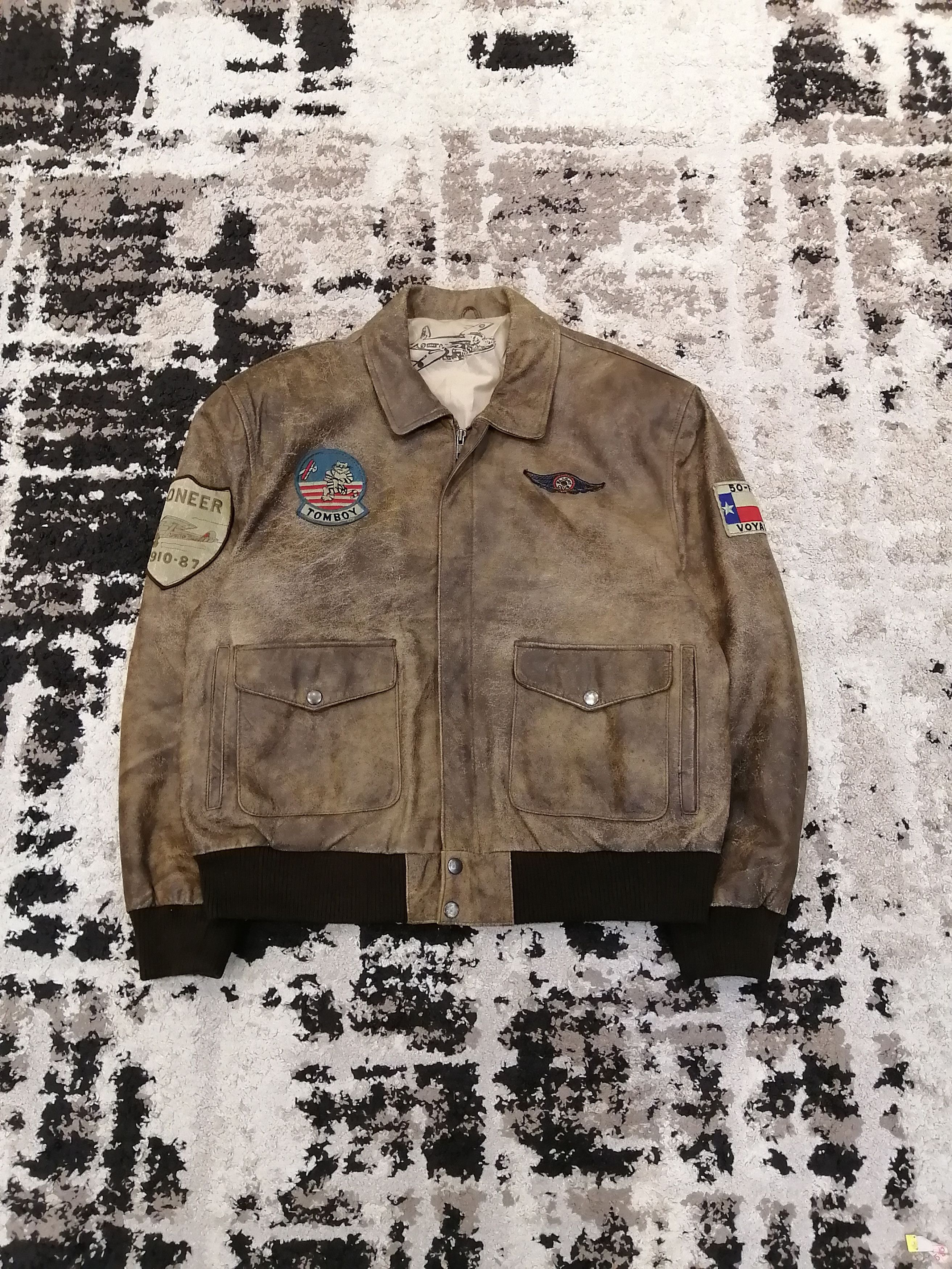 Vintage Vintage Pioneer Tomboy Voyager Flight Leather Jacket Size US M / EU 48-50 / 2 - 16 Thumbnail