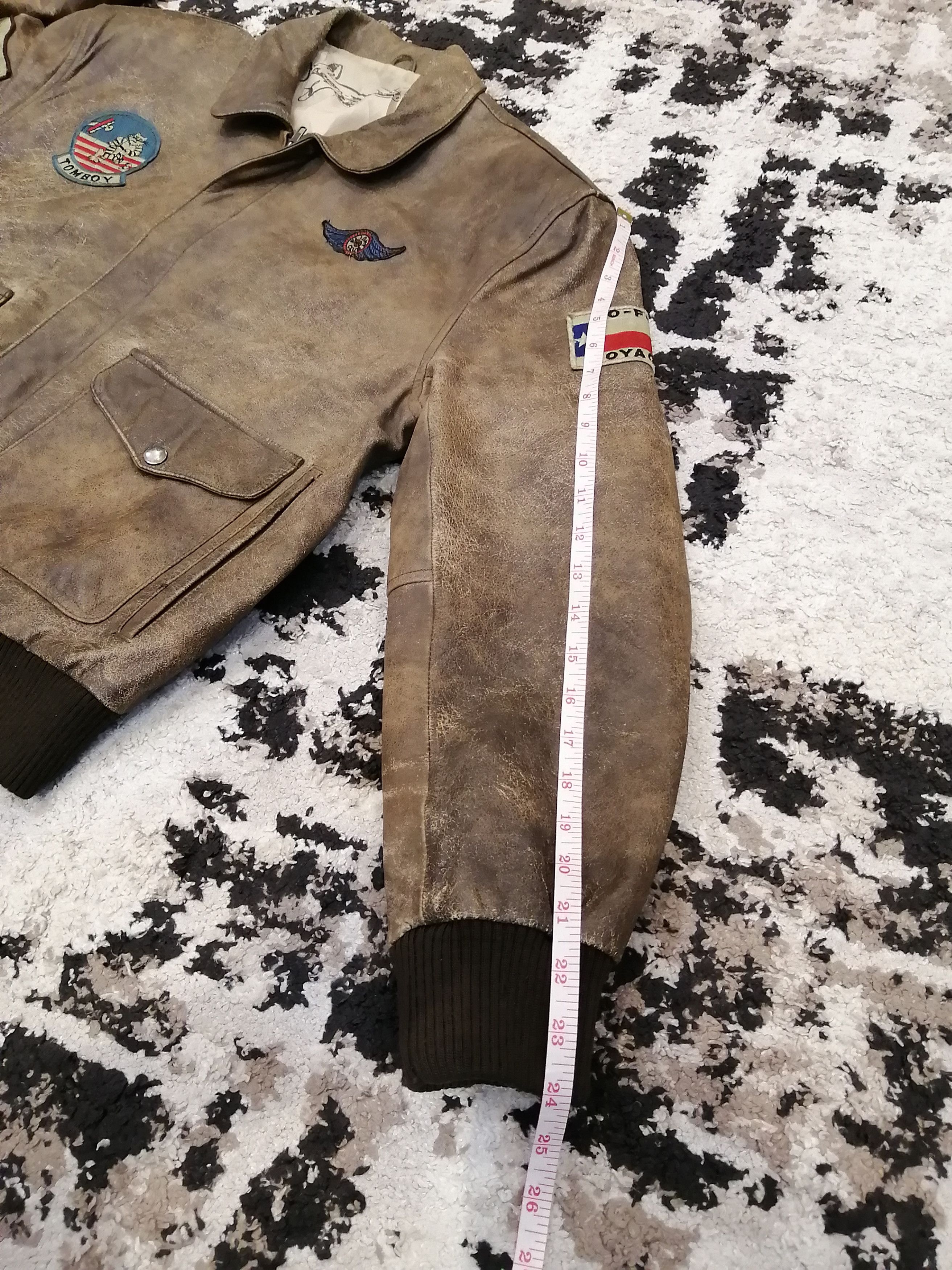 Vintage Vintage Pioneer Tomboy Voyager Flight Leather Jacket Size US M / EU 48-50 / 2 - 19 Thumbnail