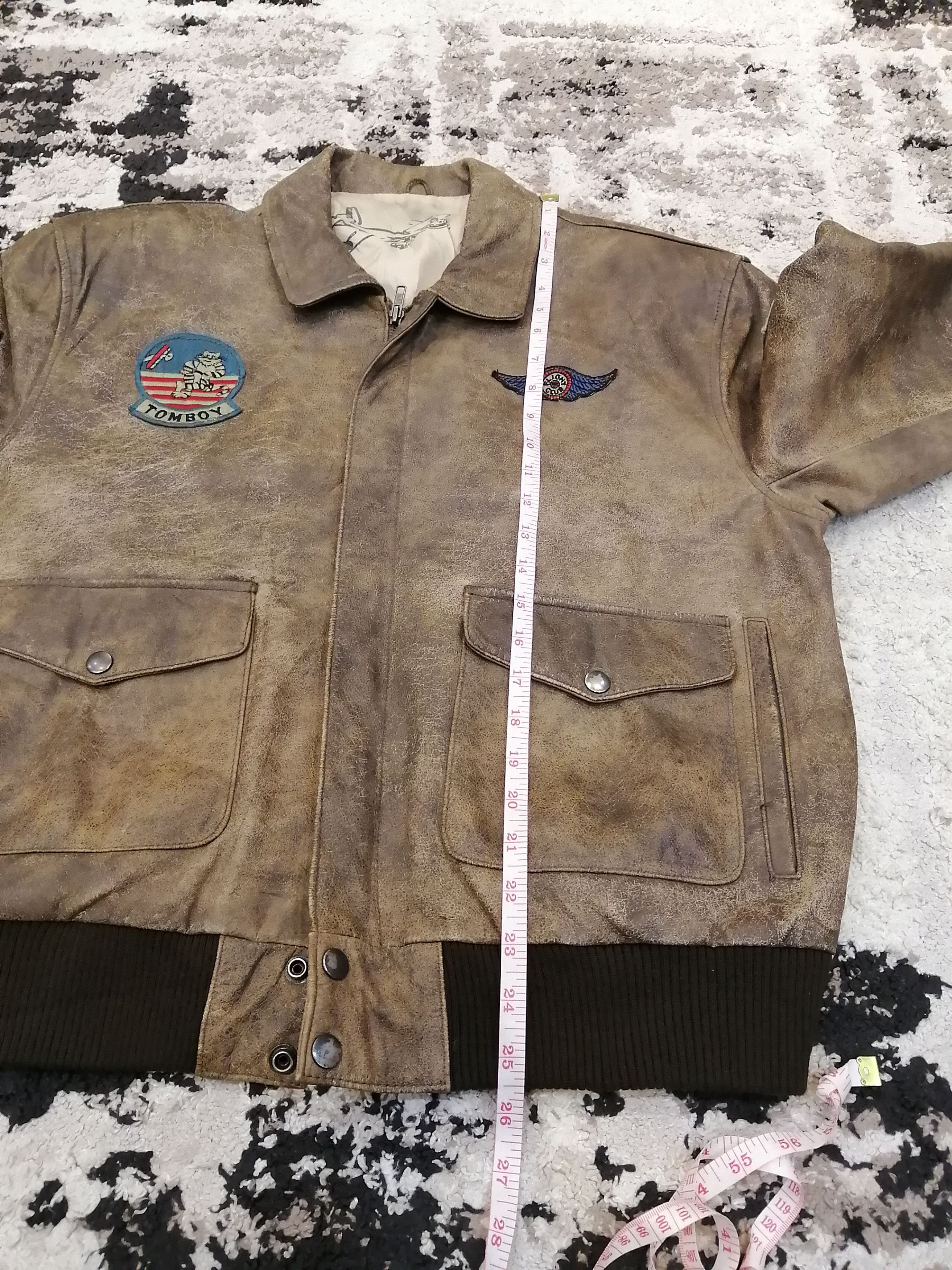 Vintage Vintage Pioneer Tomboy Voyager Flight Leather Jacket Size US M / EU 48-50 / 2 - 21 Thumbnail