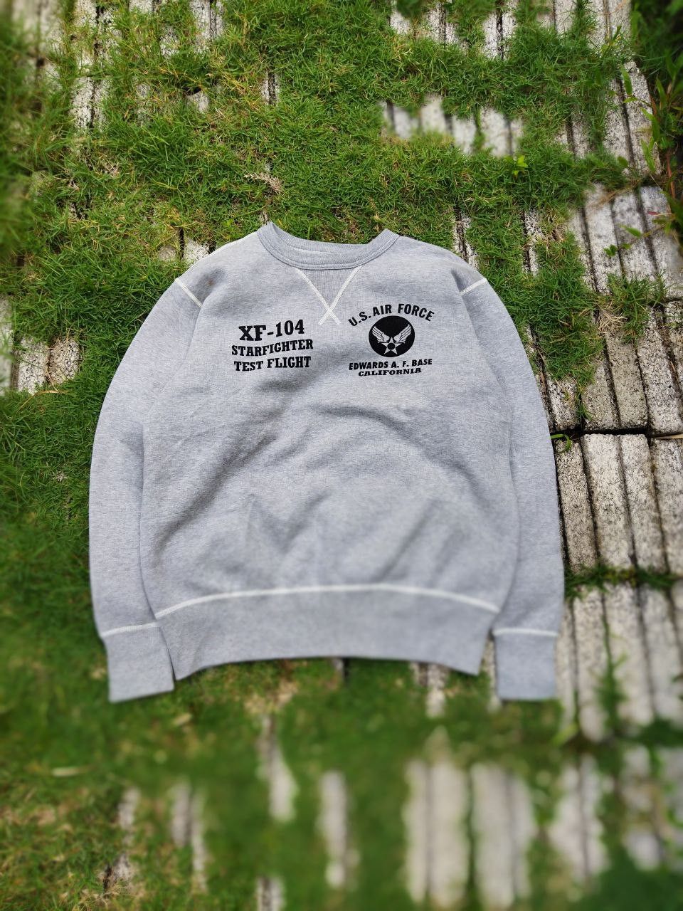 image of Buzz Ricksons x Toyo Enterprises Vintage Buzz Rickson Edwards A.f Base Sweatshirt in Grey (Size XL)