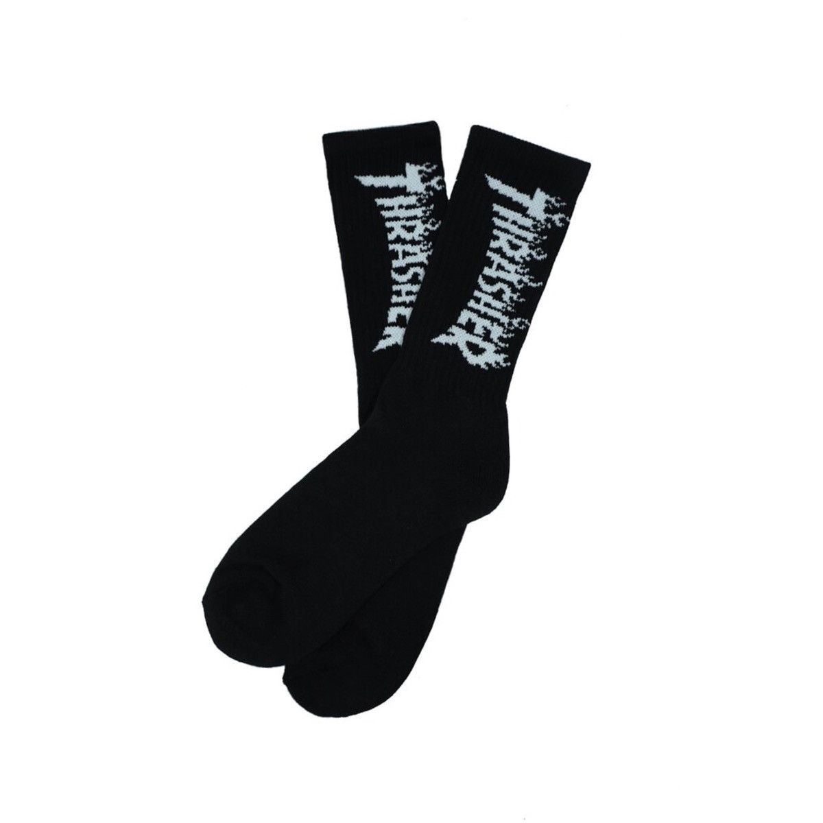 Thrasher RARE THRASHER FLAME SOCKS BLACK sportswear | Grailed
