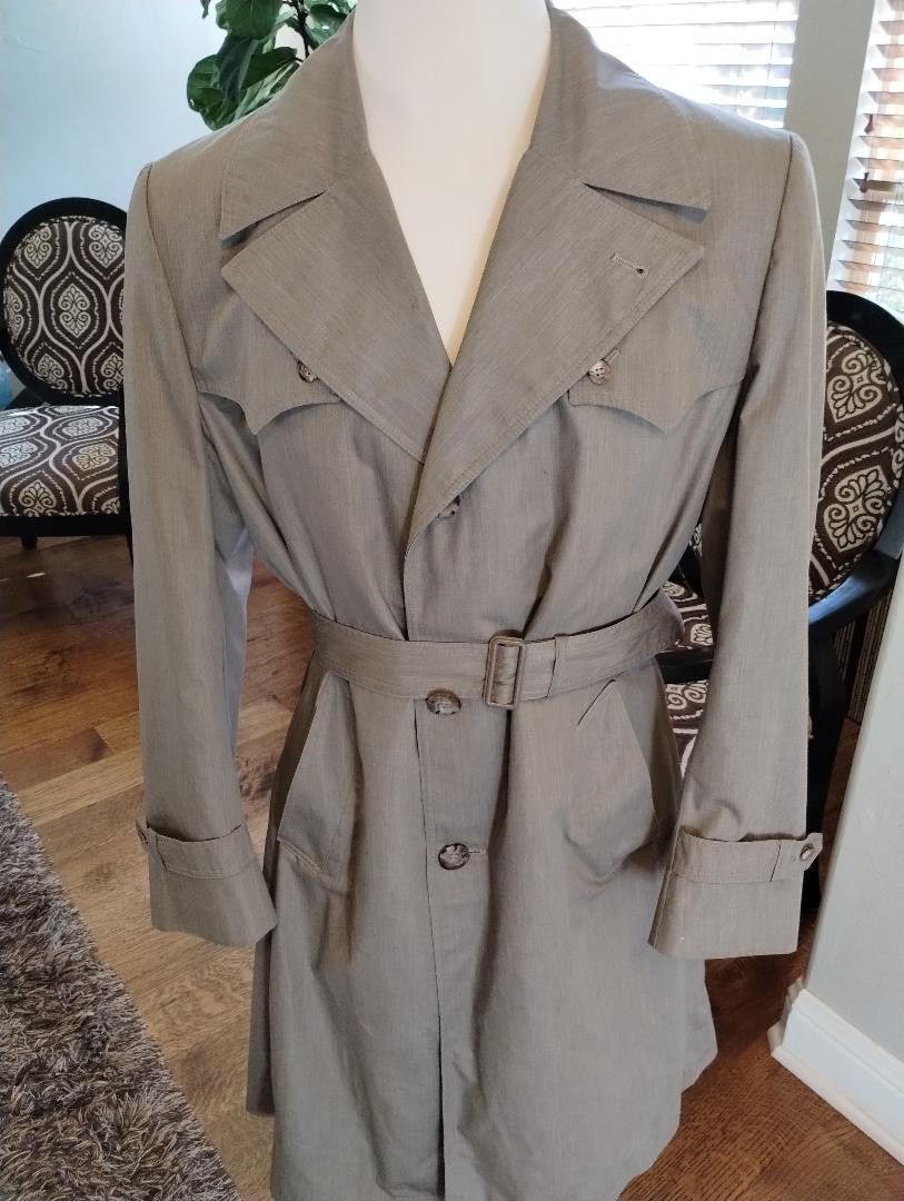 Vintage 70's Malcolm Kenneth Mod Trench Coat