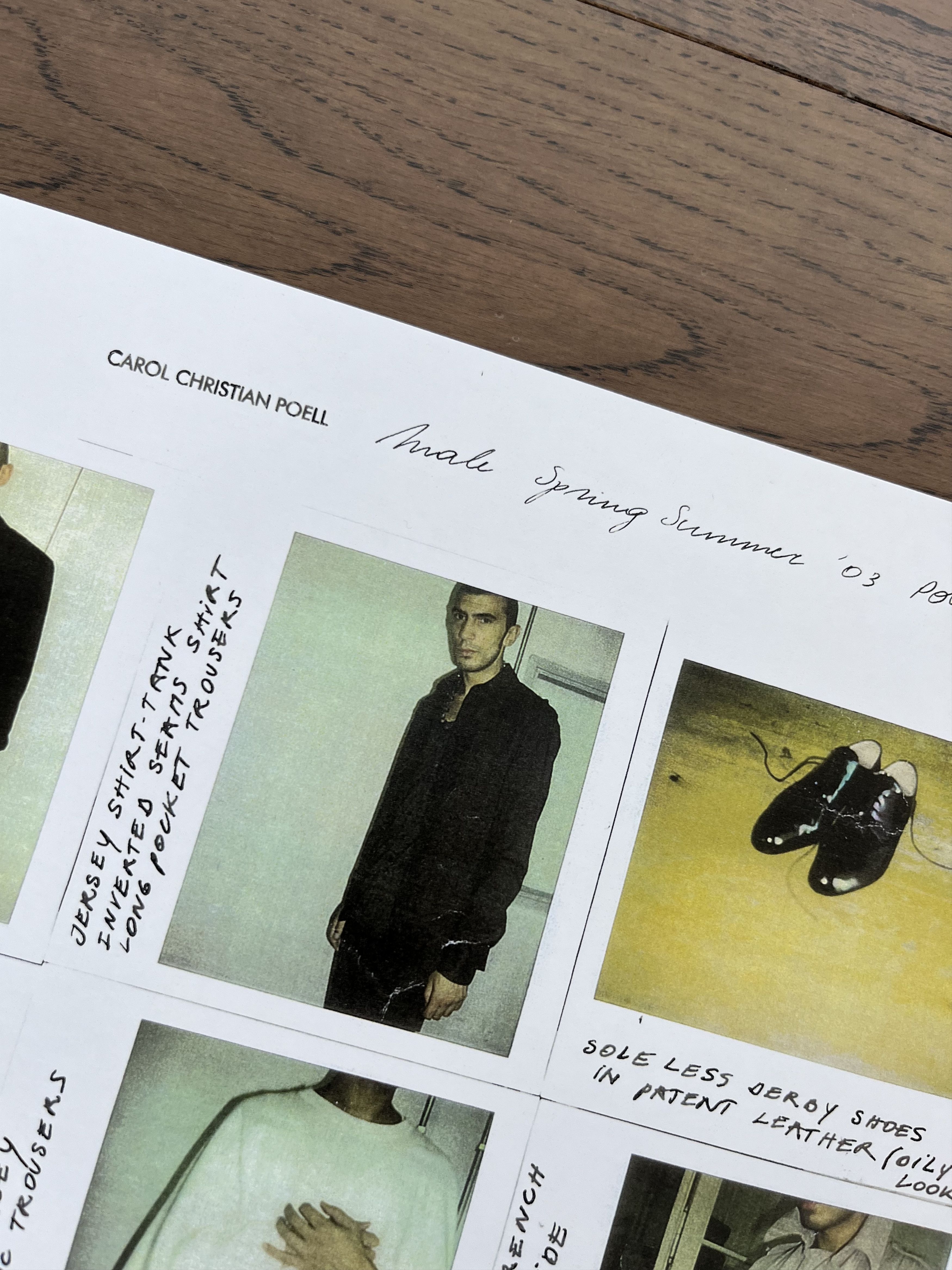 Carol Christian Poell Carol Christian Poell Male SP 2003 Polaroids Catalog Poster Size ONE SIZE - 5 Thumbnail