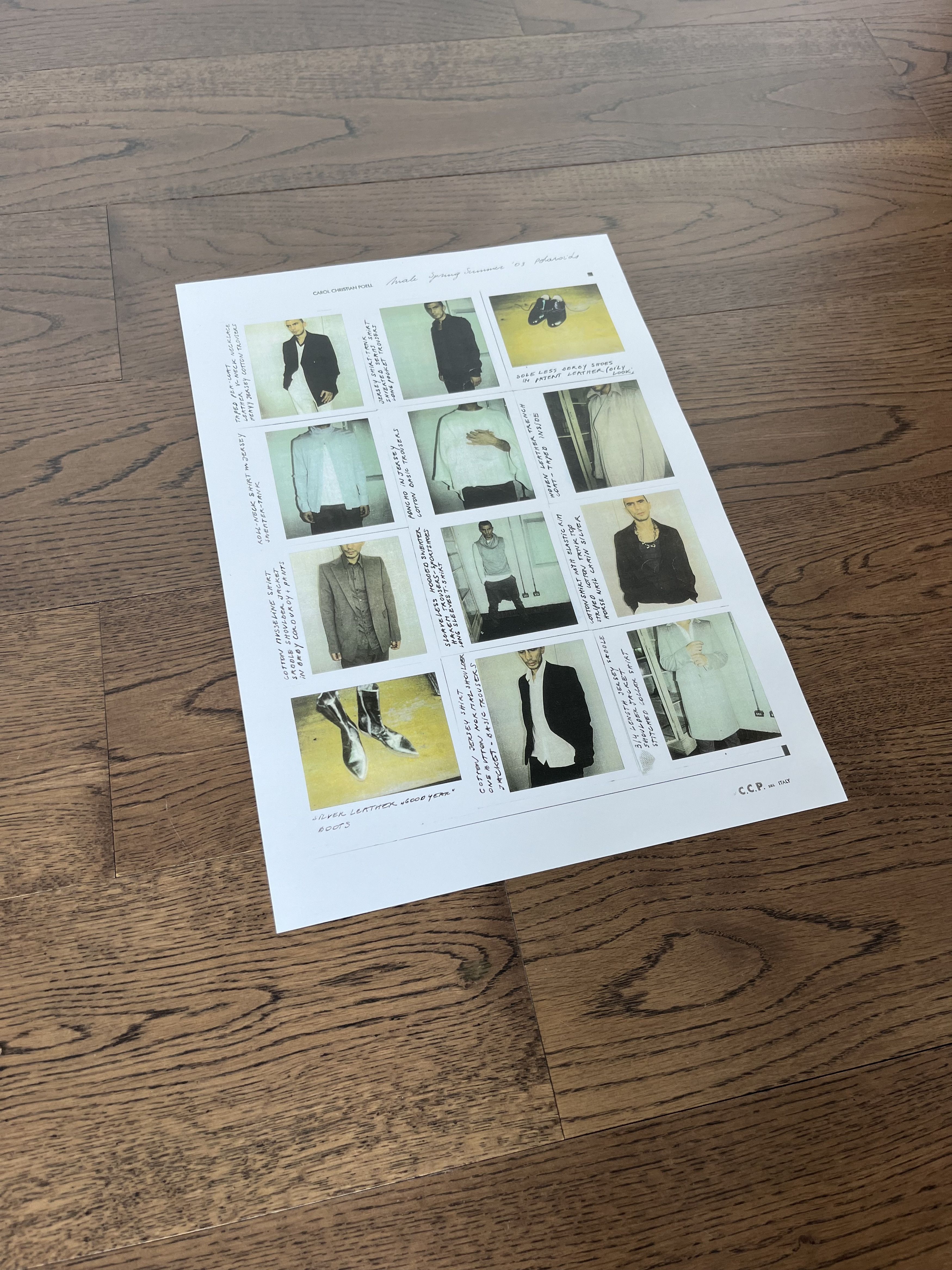 Carol Christian Poell Carol Christian Poell Male SP 2003 Polaroids Catalog Poster Size ONE SIZE - 3 Thumbnail