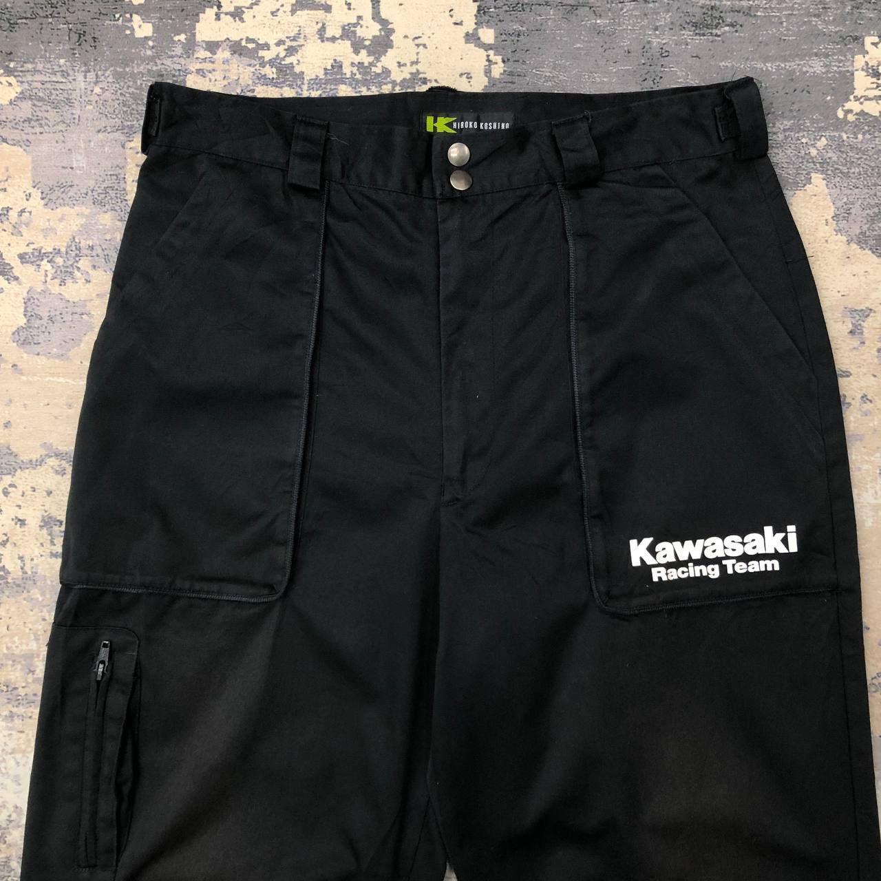 Hiroko Koshino Homme × Sports Specialties P375 KAWASAKI RACING TEAM X HIROKO KOSHINO PANTS Size US 32 / EU 48 - 7 Thumbnail