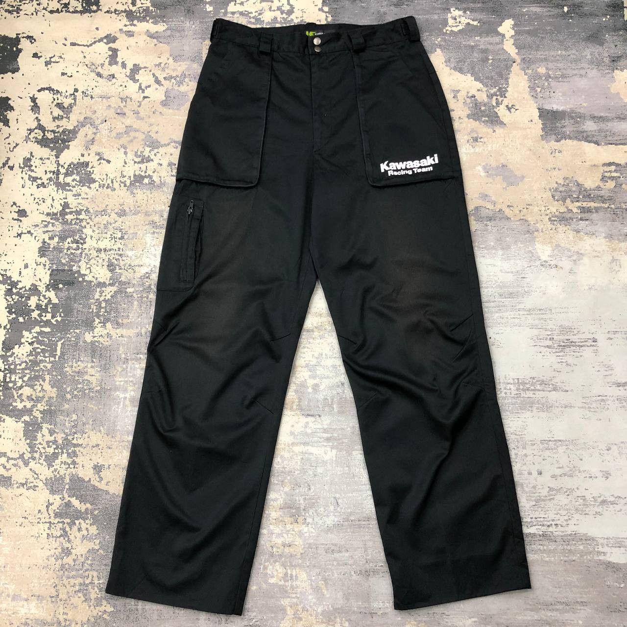Hiroko Koshino Homme × Sports Specialties P375 KAWASAKI RACING TEAM X HIROKO KOSHINO PANTS Size US 32 / EU 48 - 1 Thumbnail