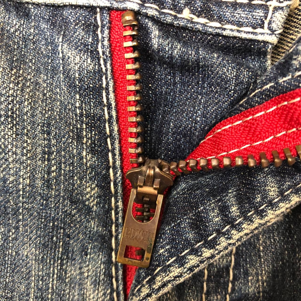 Edwin P364 BLUE TRIP 503 EDWIN CARGO JEANS DISTRESSED Size US 32 / EU 48 - 9 Thumbnail