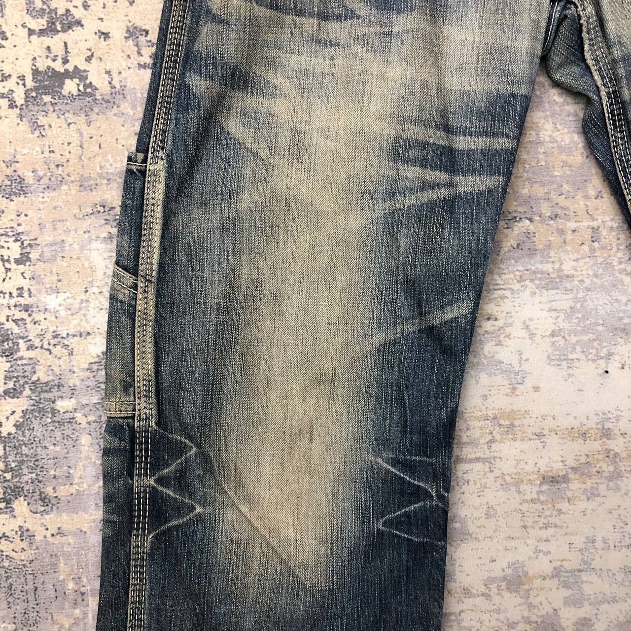 Edwin P364 BLUE TRIP 503 EDWIN CARGO JEANS DISTRESSED Size US 32 / EU 48 - 11 Thumbnail